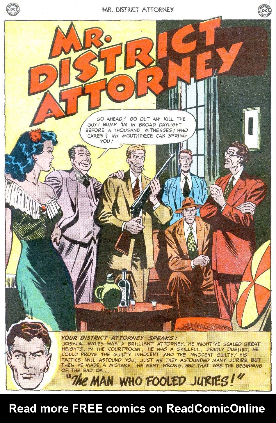 Read online Mr. District Attorney comic -  Issue #15 - 39