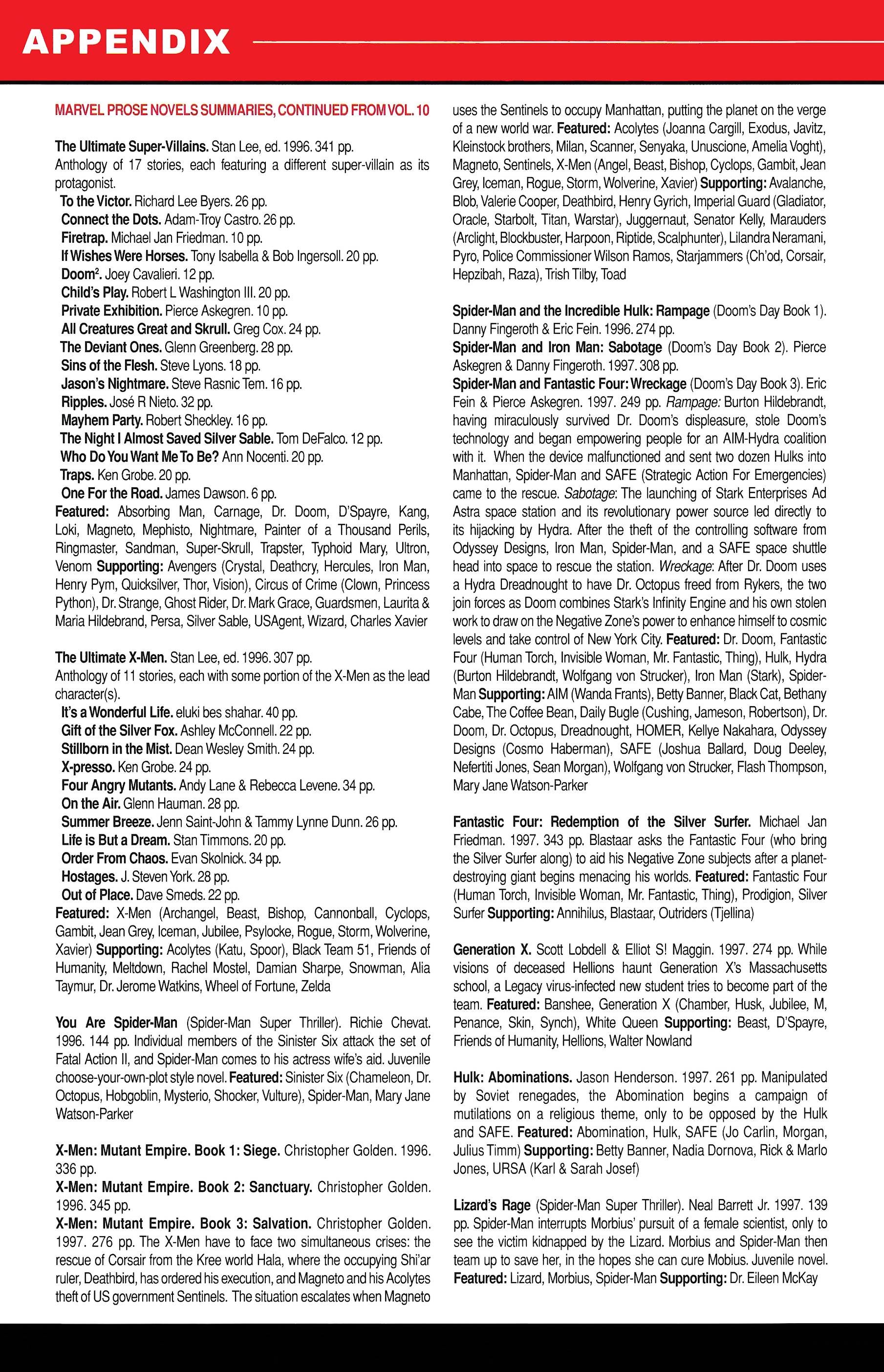 Read online Official Handbook of the Marvel Universe A to Z comic -  Issue # TPB 11 (Part 2) - 136