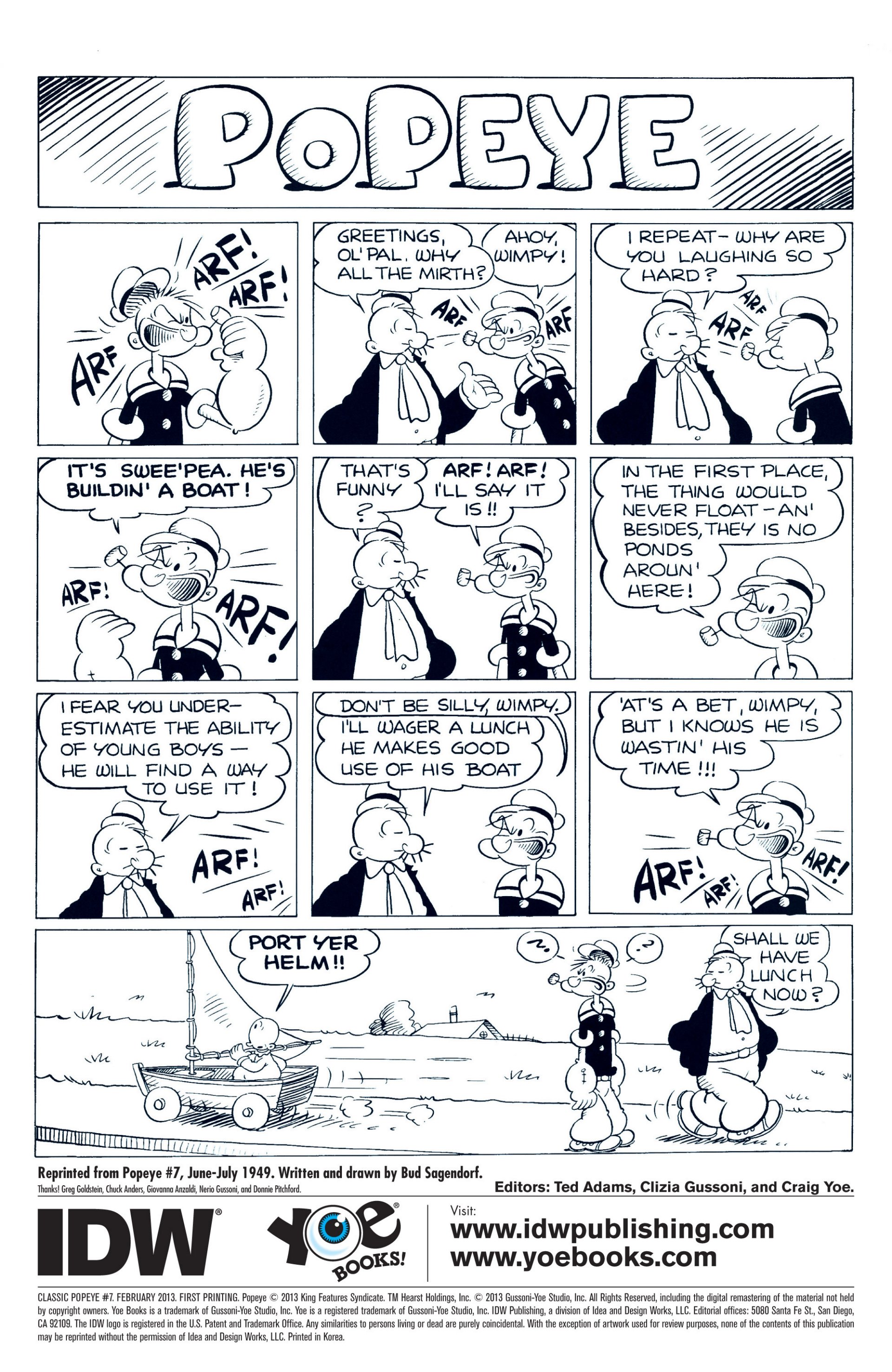 Read online Classic Popeye comic -  Issue #7 - 2