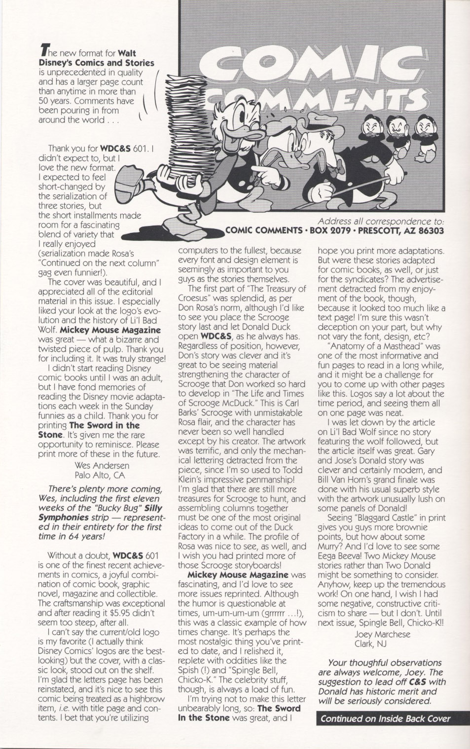 Read online Walt Disney's Comics and Stories comic -  Issue #603 - 2