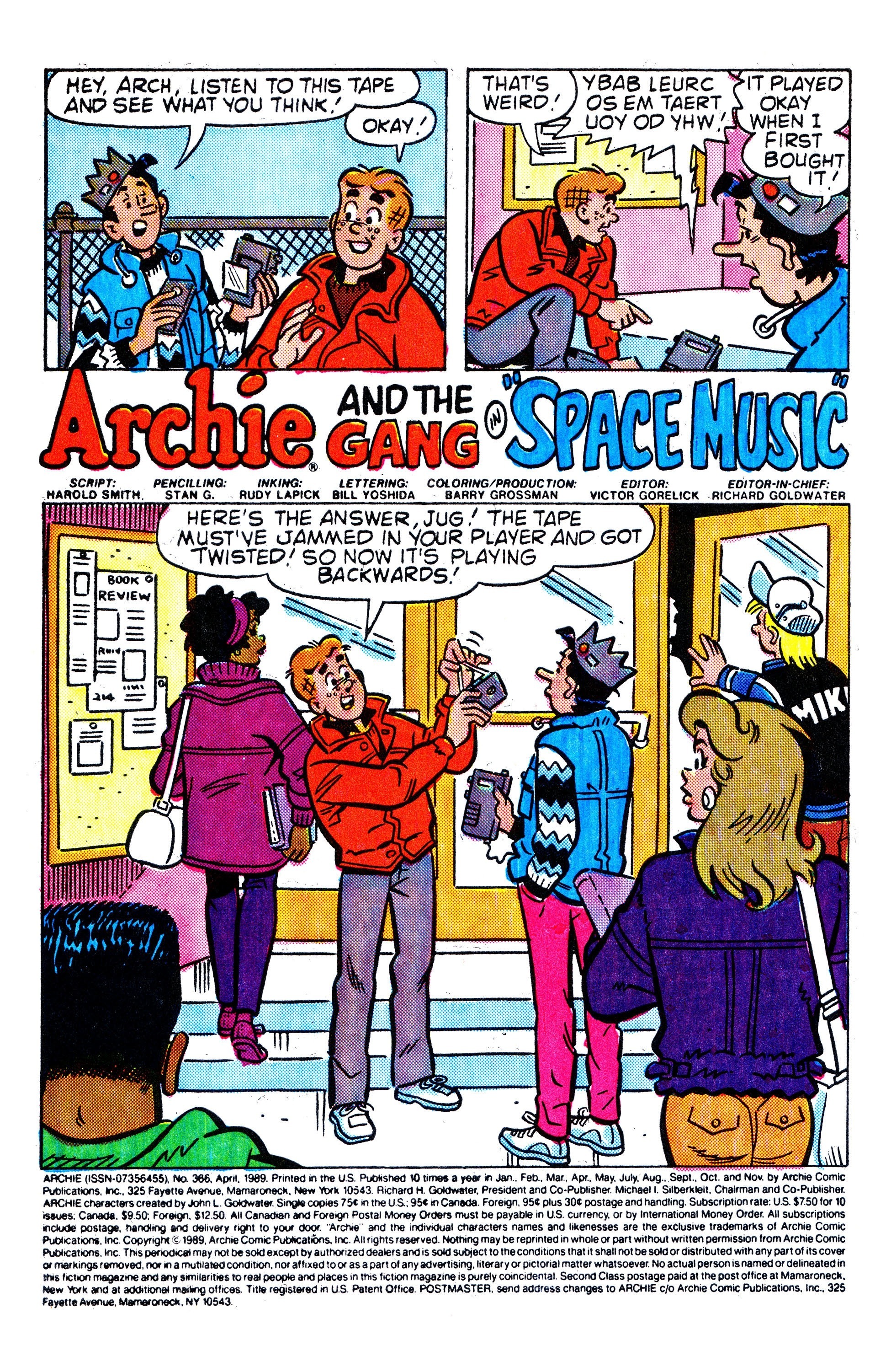 Read online Archie (1960) comic -  Issue #366 - 2