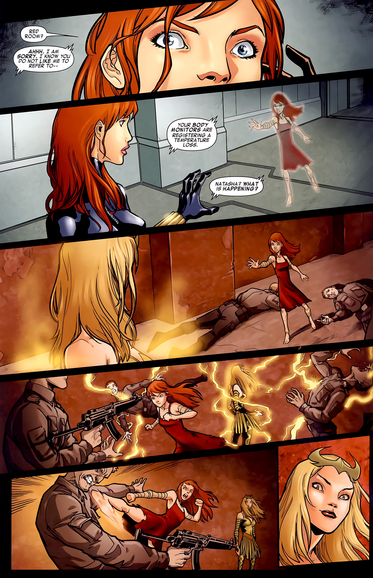 Read online Black Widow & The Marvel Girls comic -  Issue #1 - 5