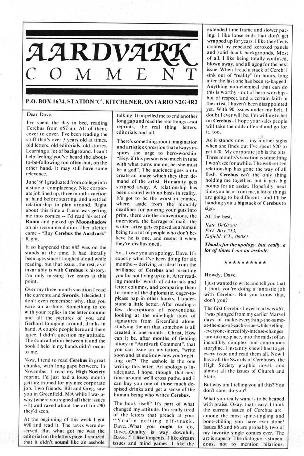 Cerebus Issue #95 #95 - English 20