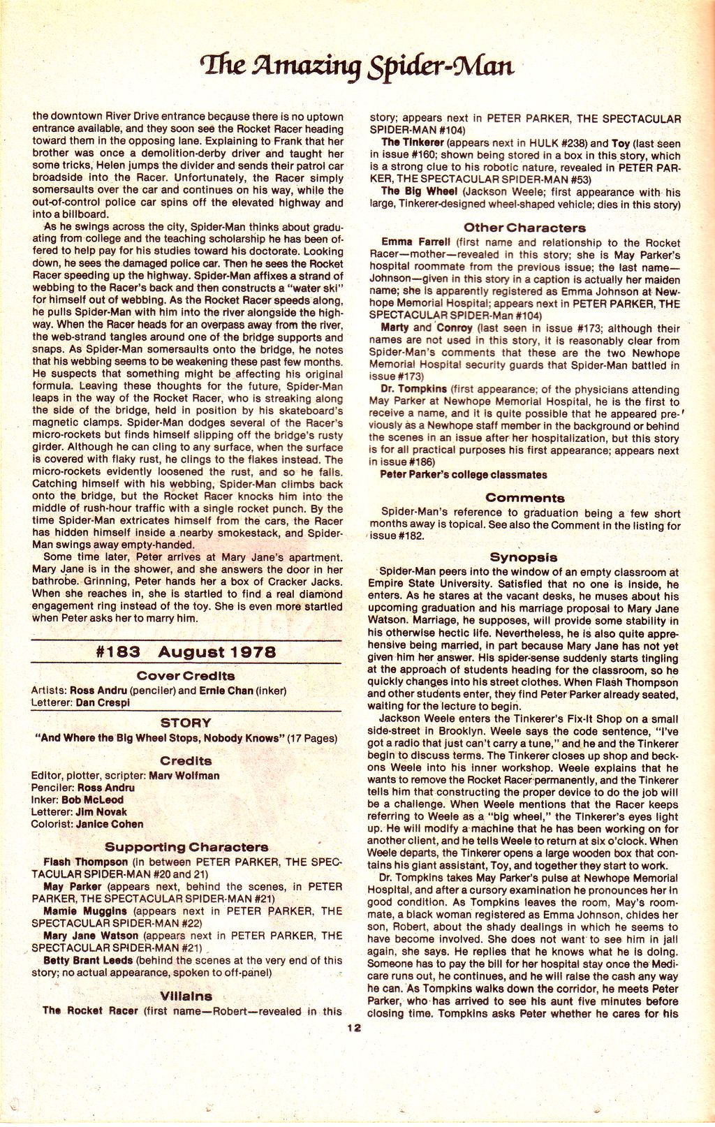 Read online The Official Marvel Index to The Amazing Spider-Man comic -  Issue #8 - 14