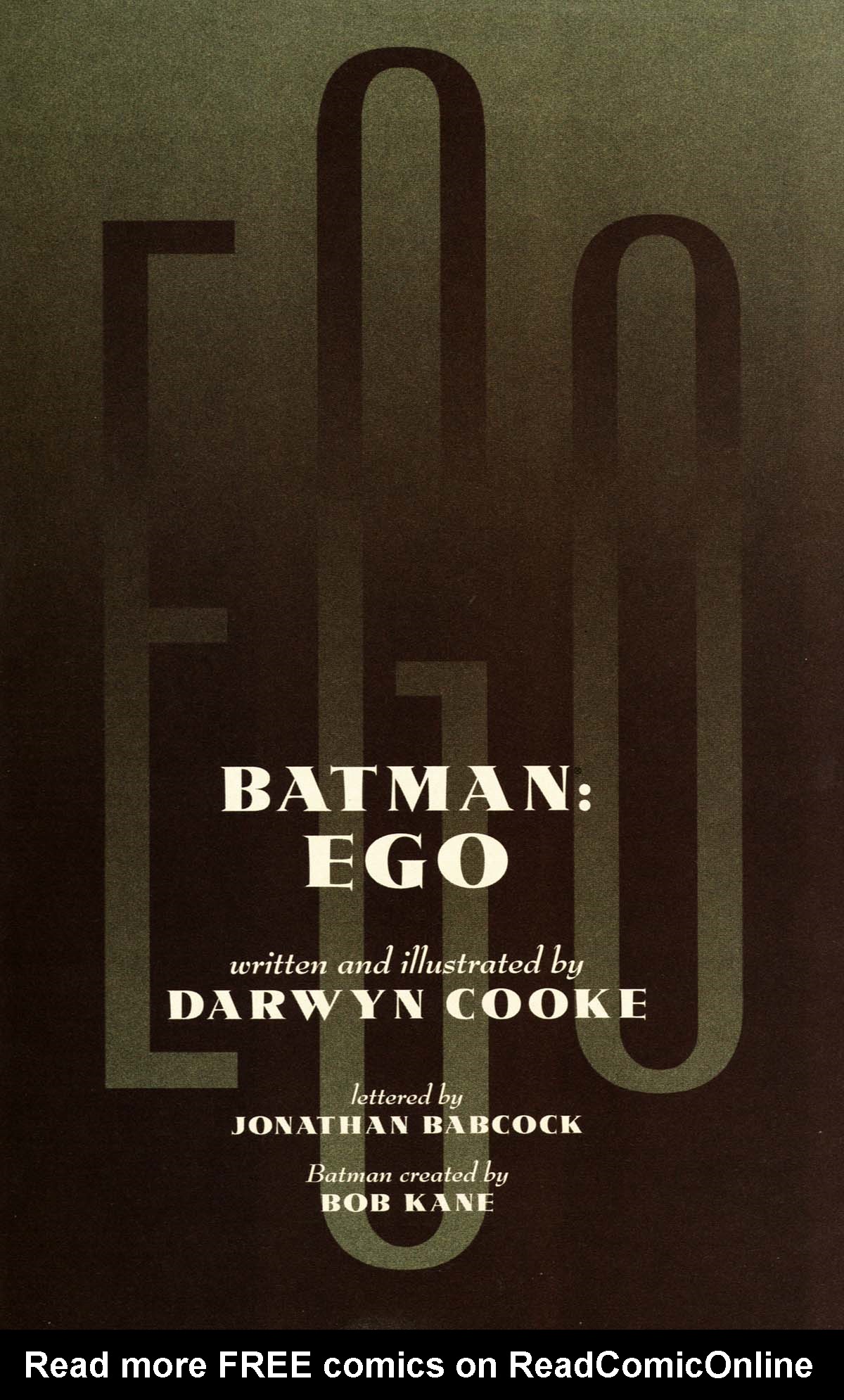 Read online Batman: Ego comic -  Issue # Full - 3
