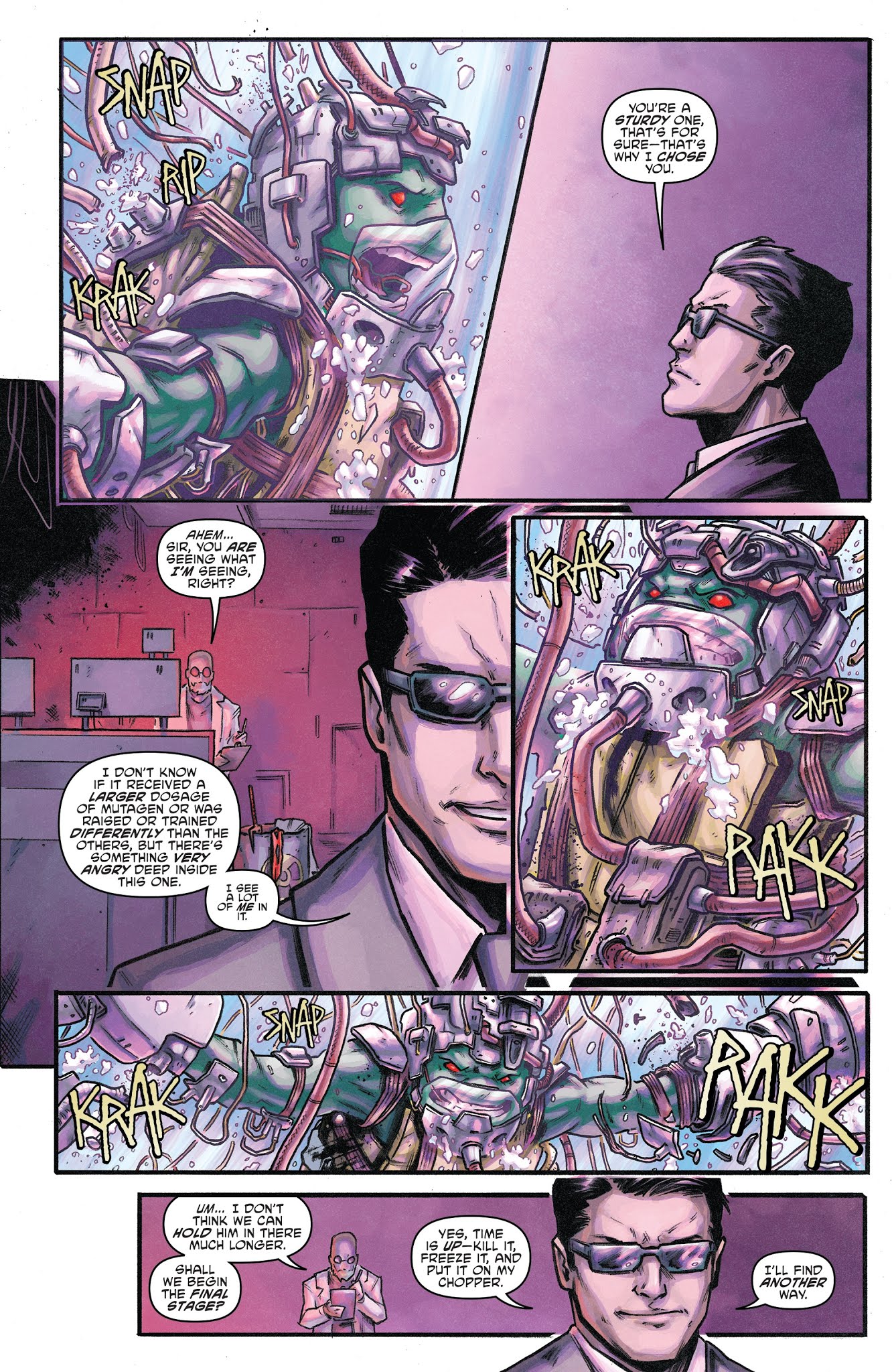 Read online Teenage Mutant Ninja Turtles: Macro-Series comic -  Issue #4 - 17