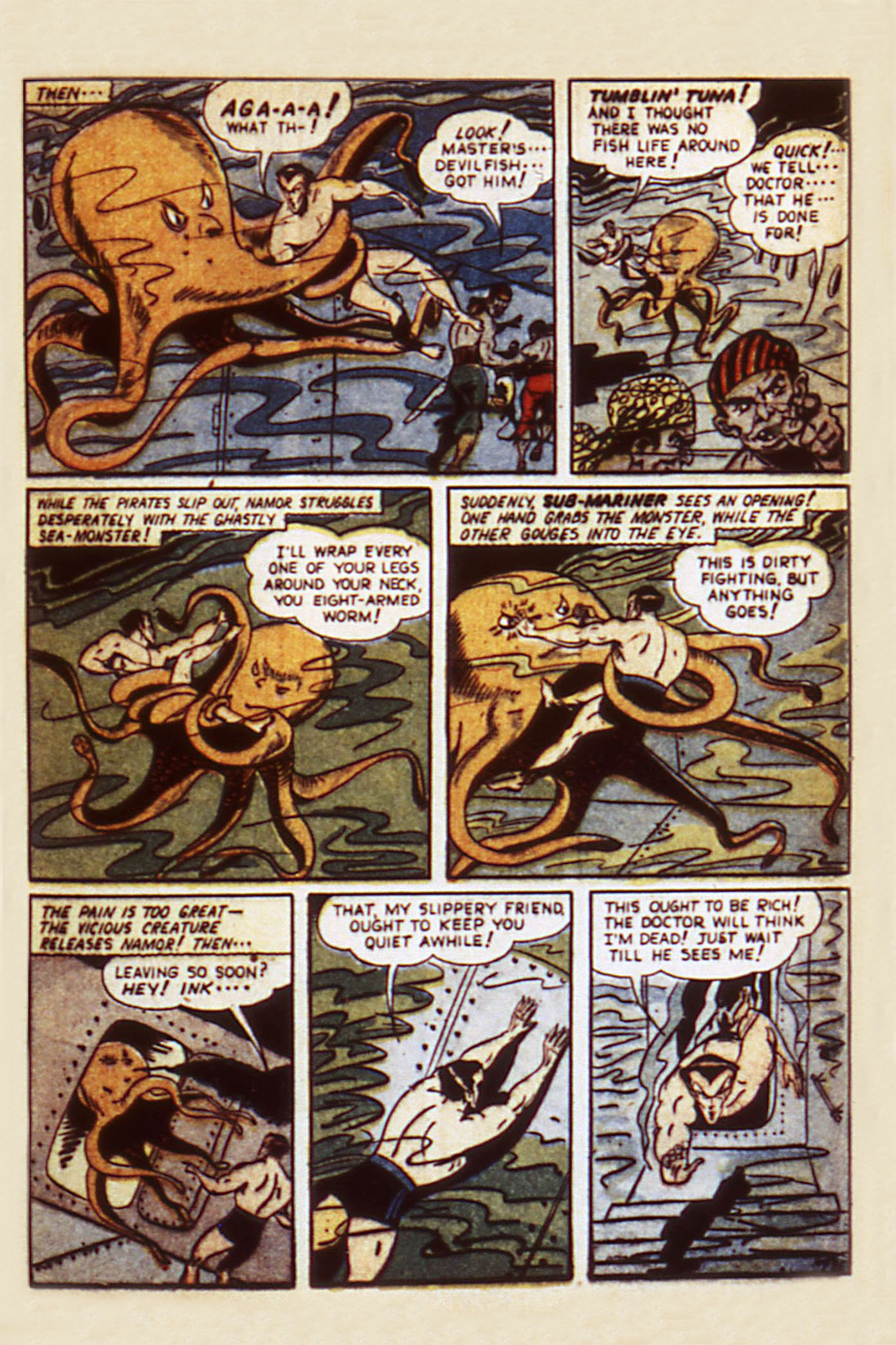 Read online Sub-Mariner Comics comic -  Issue #7 - 17