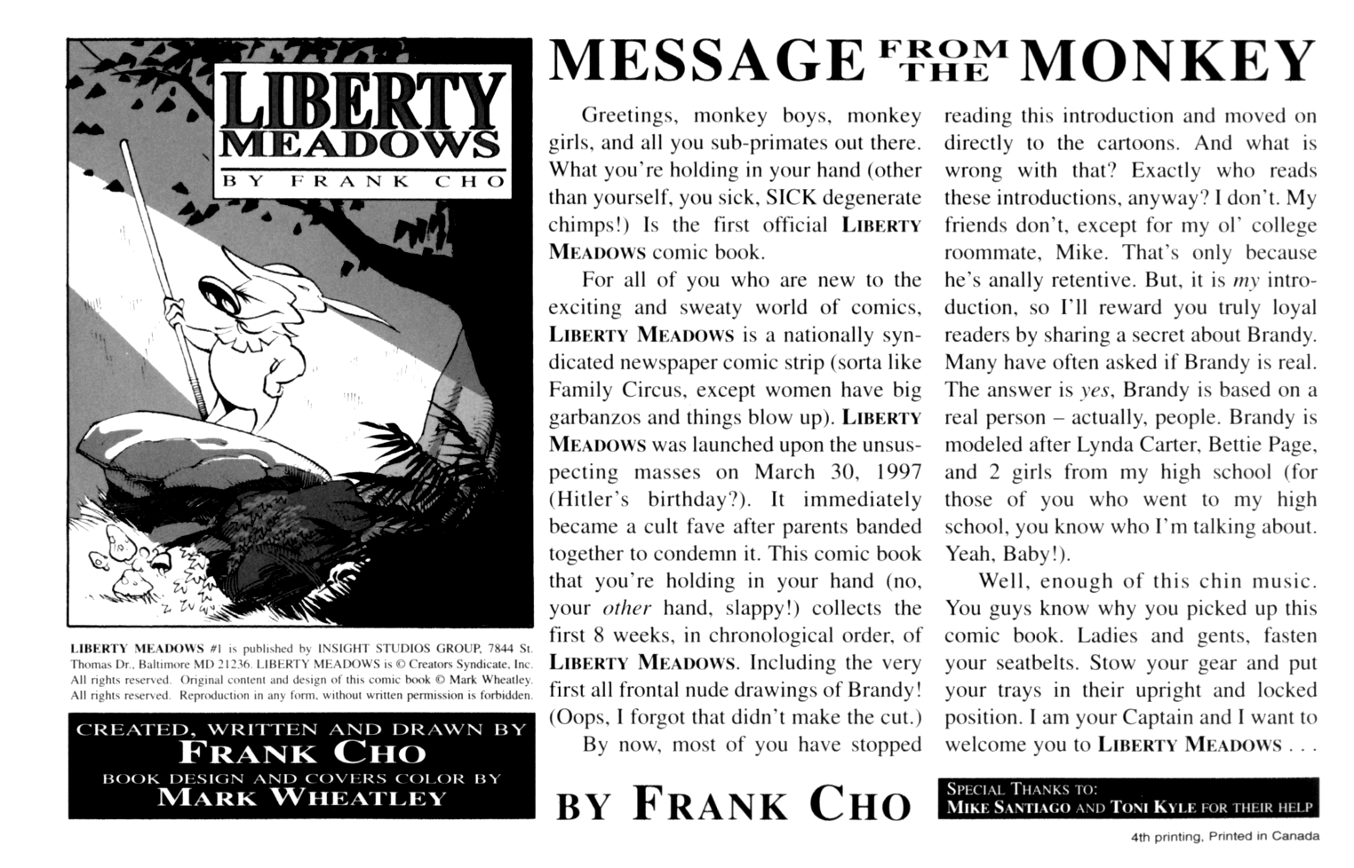 Read online Liberty Meadows comic -  Issue #1 - 2