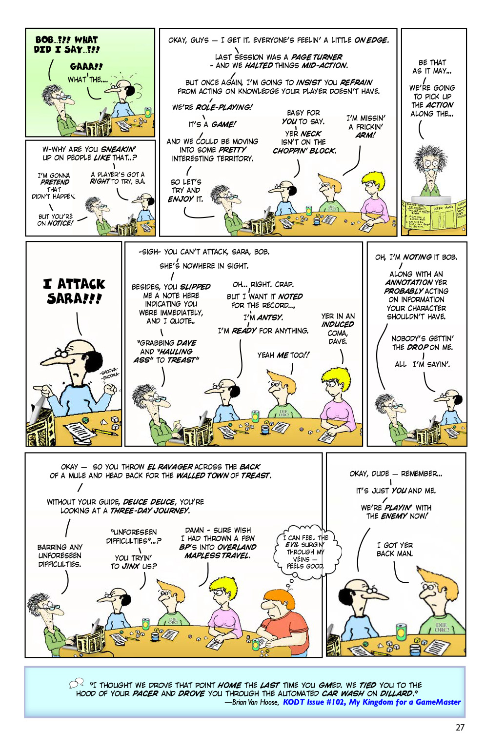 Read online Knights of the Dinner Table comic -  Issue #206 - 29