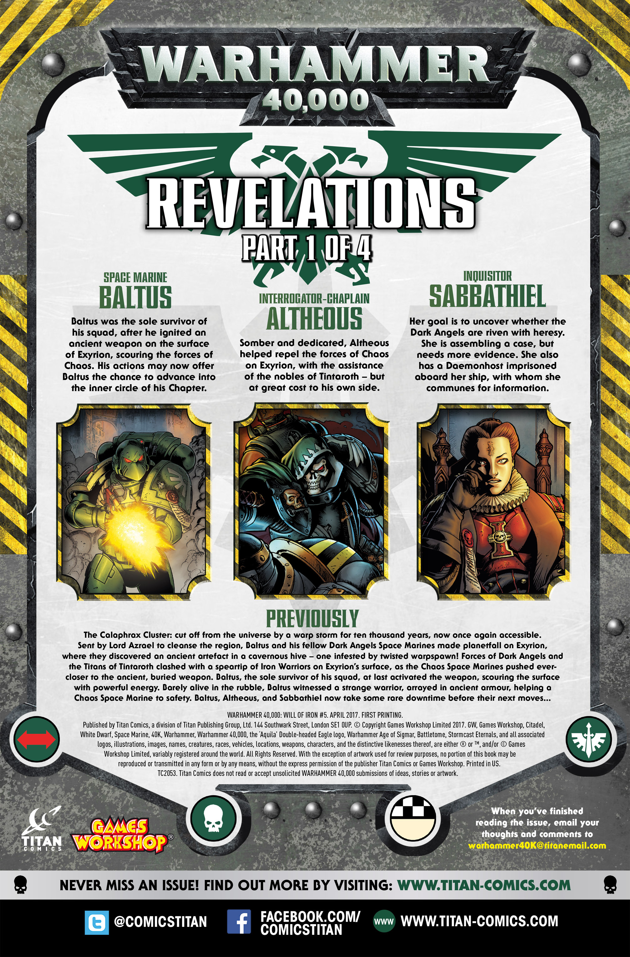 Read online Warhammer 40,000: Will of Iron comic -  Issue #5 - 5