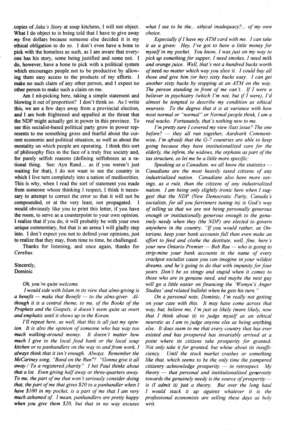 Read online Cerebus comic -  Issue #235 - 23