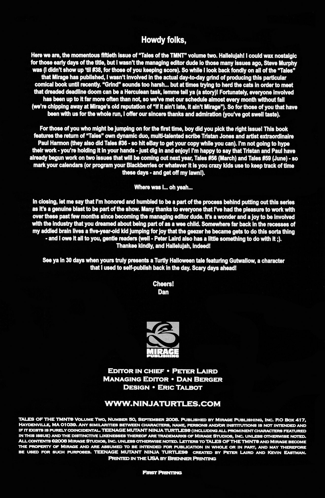 Read online Tales of the TMNT comic -  Issue #50 - 2