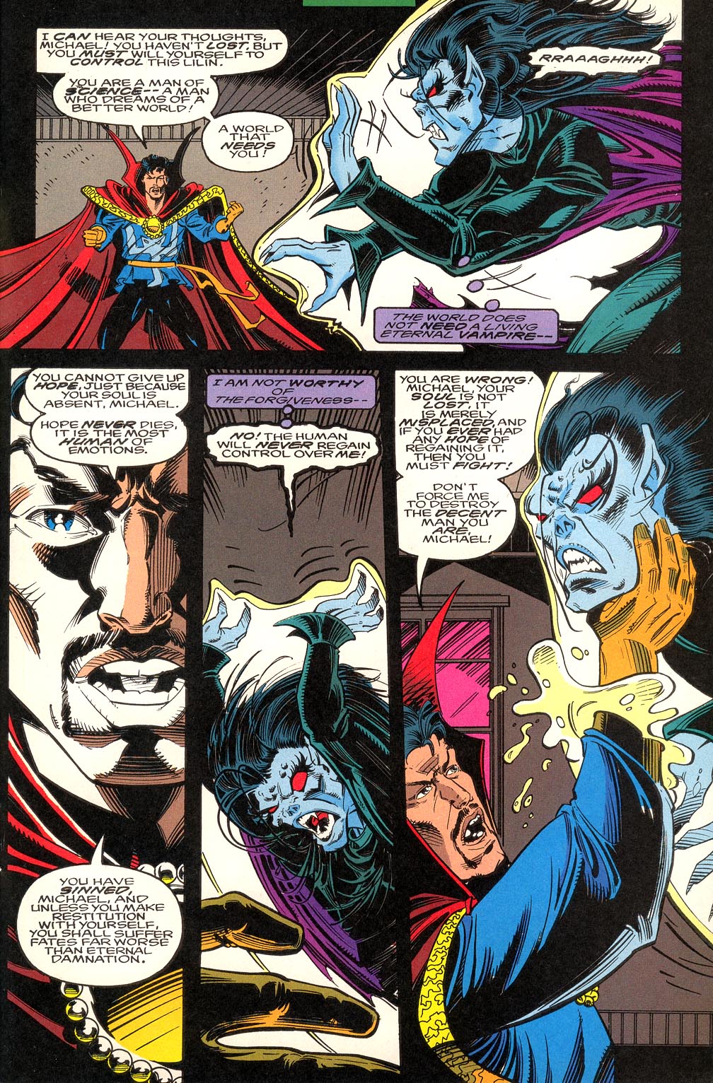 Read online Morbius: The Living Vampire (1992) comic -  Issue #16 - 18