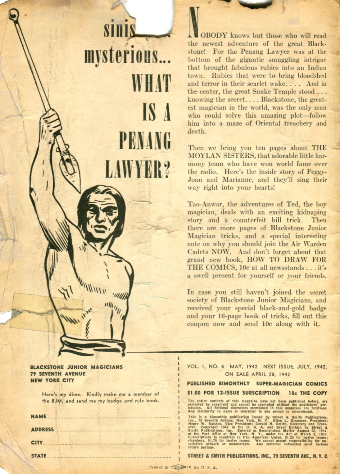 Read online Super-Magician Comics comic -  Issue #5 - 2