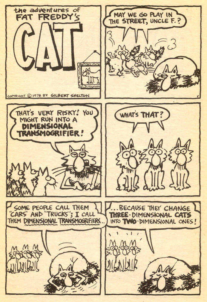 Read online Adventures of Fat Freddy's Cat comic -  Issue #5 - 16
