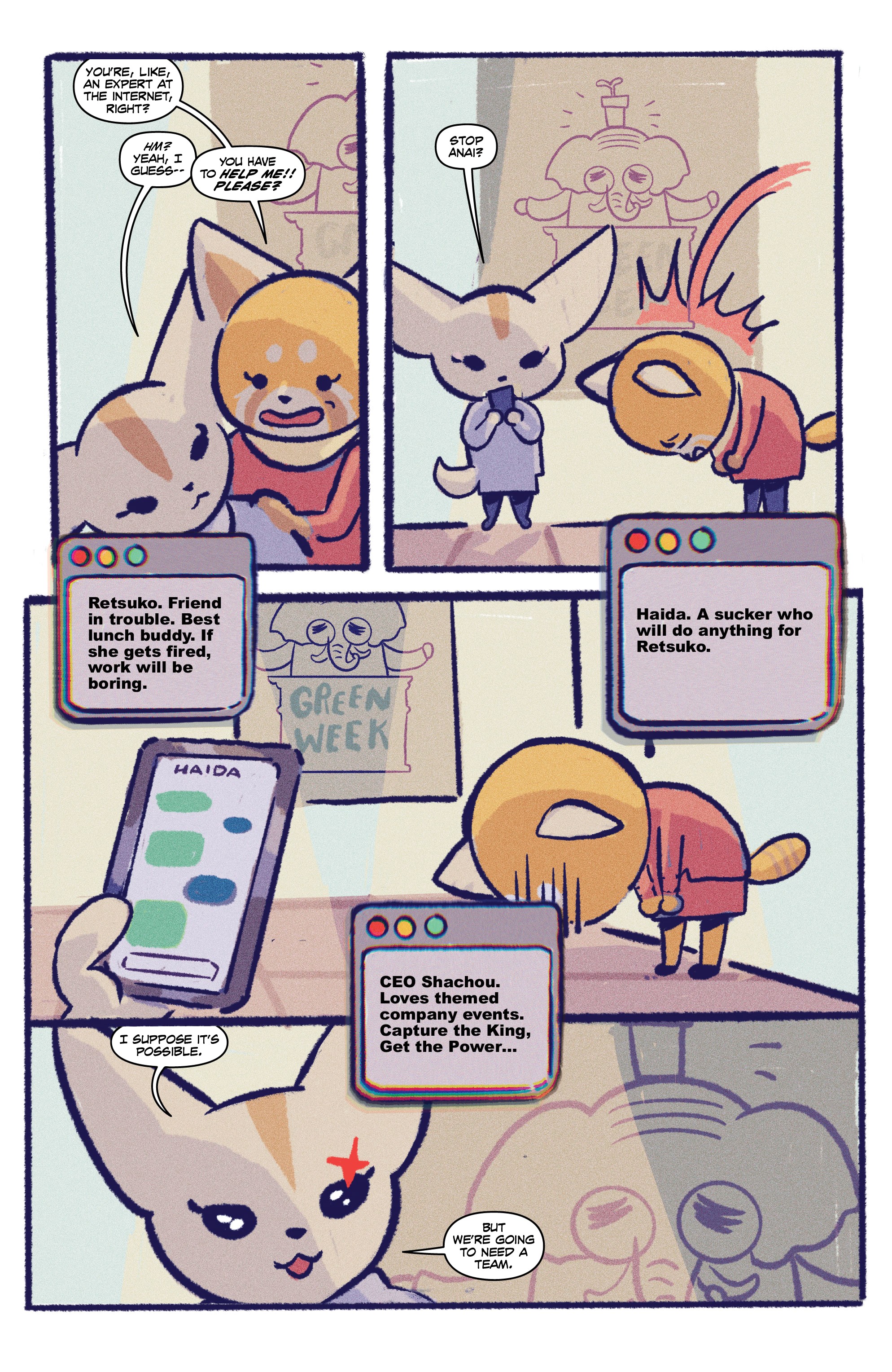 Read online Aggretsuko Meet Her Friends comic -  Issue #2 - 10
