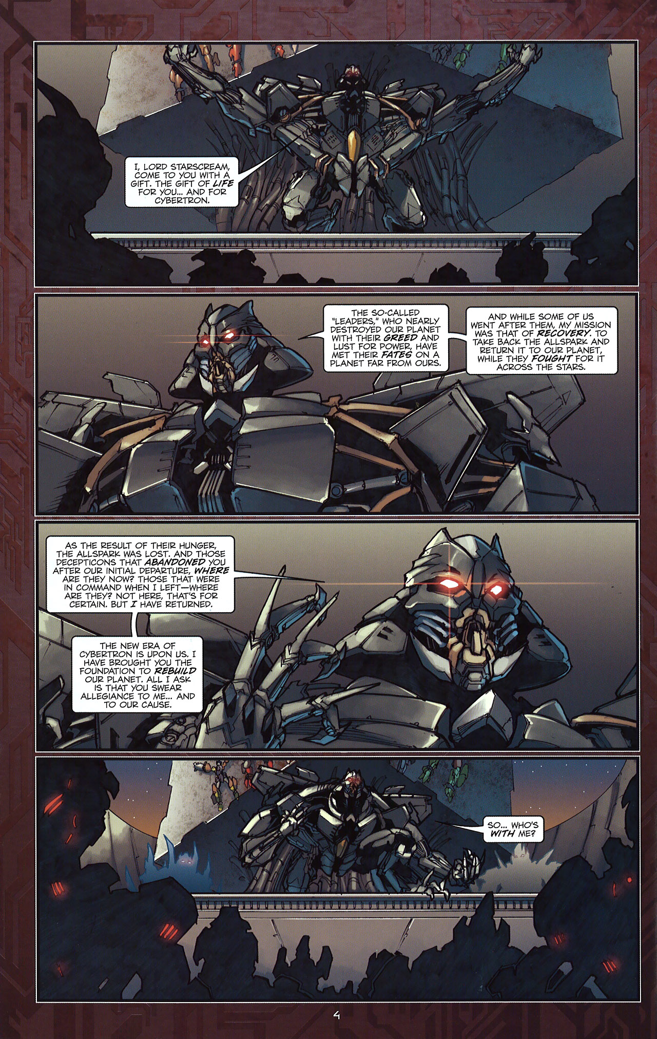 Read online Transformers: The Reign of Starscream comic -  Issue #5 - 7