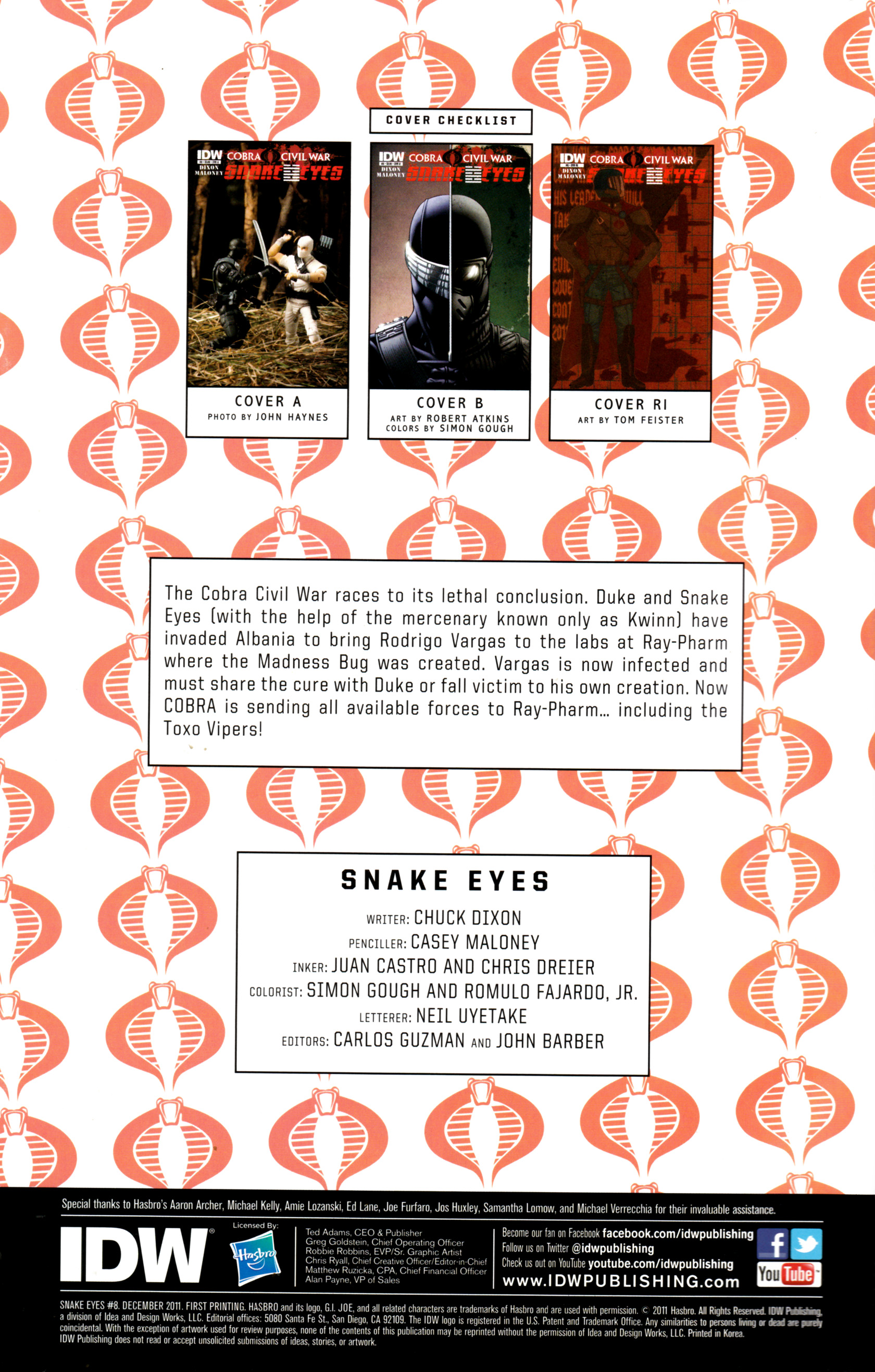 Read online G.I. Joe: Snake Eyes comic -  Issue #8 - 3
