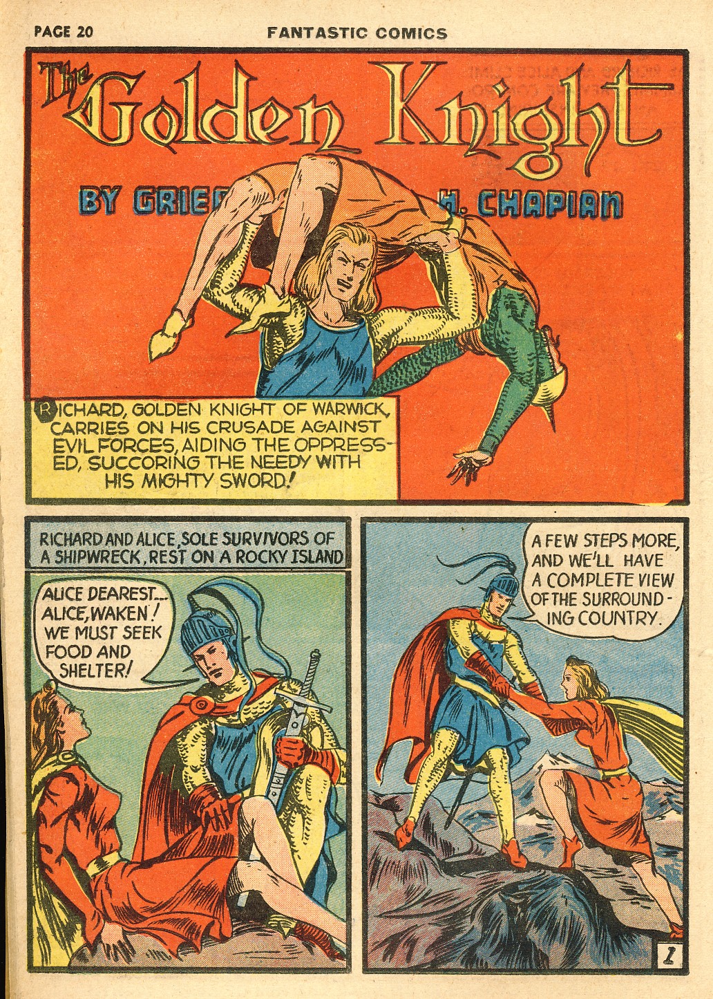 Read online Fantastic Comics comic -  Issue #10 - 21