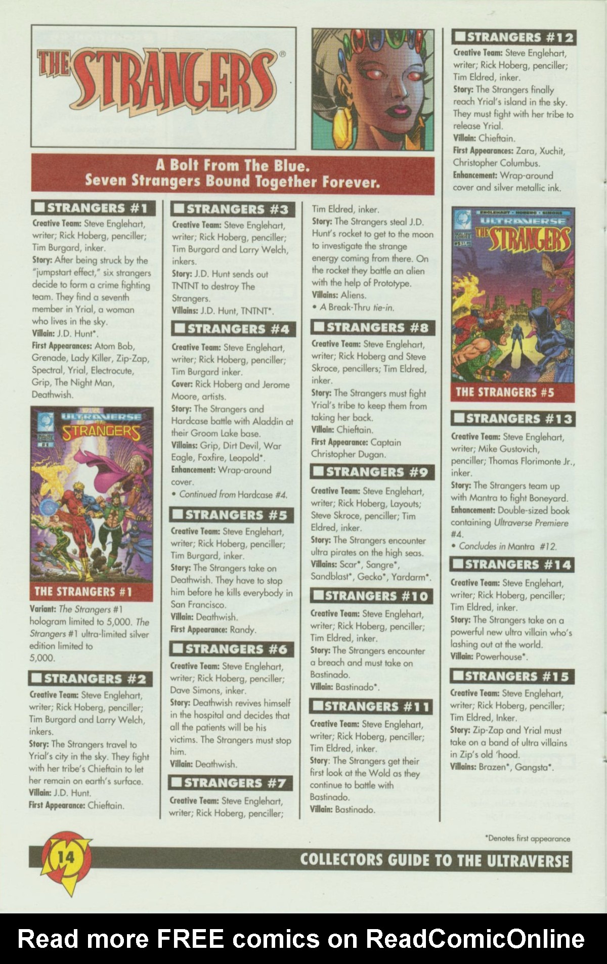 Read online Collectors Guide to the Ultraverse comic -  Issue # Full - 14