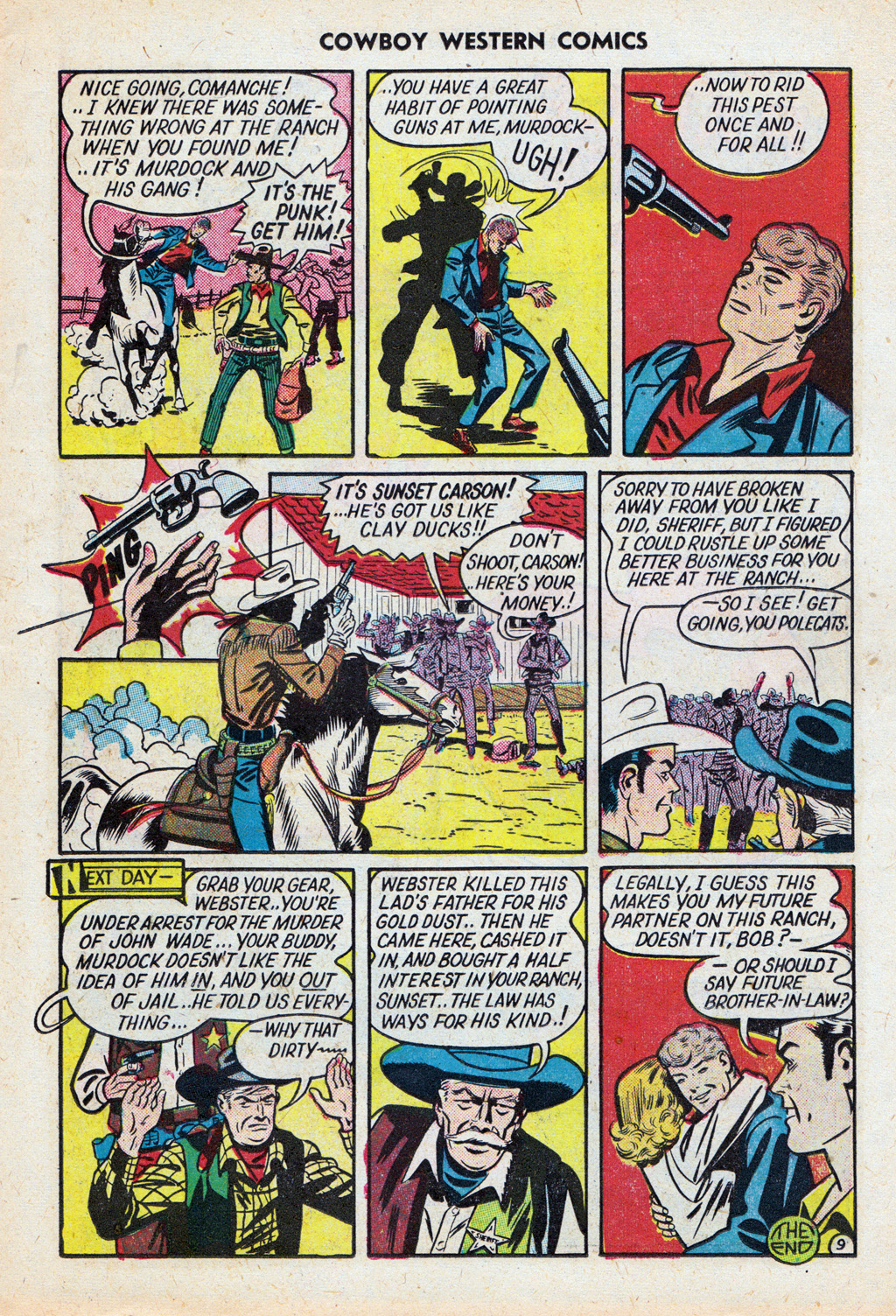 Read online Cowboy Western Comics (1948) comic -  Issue #27 - 11