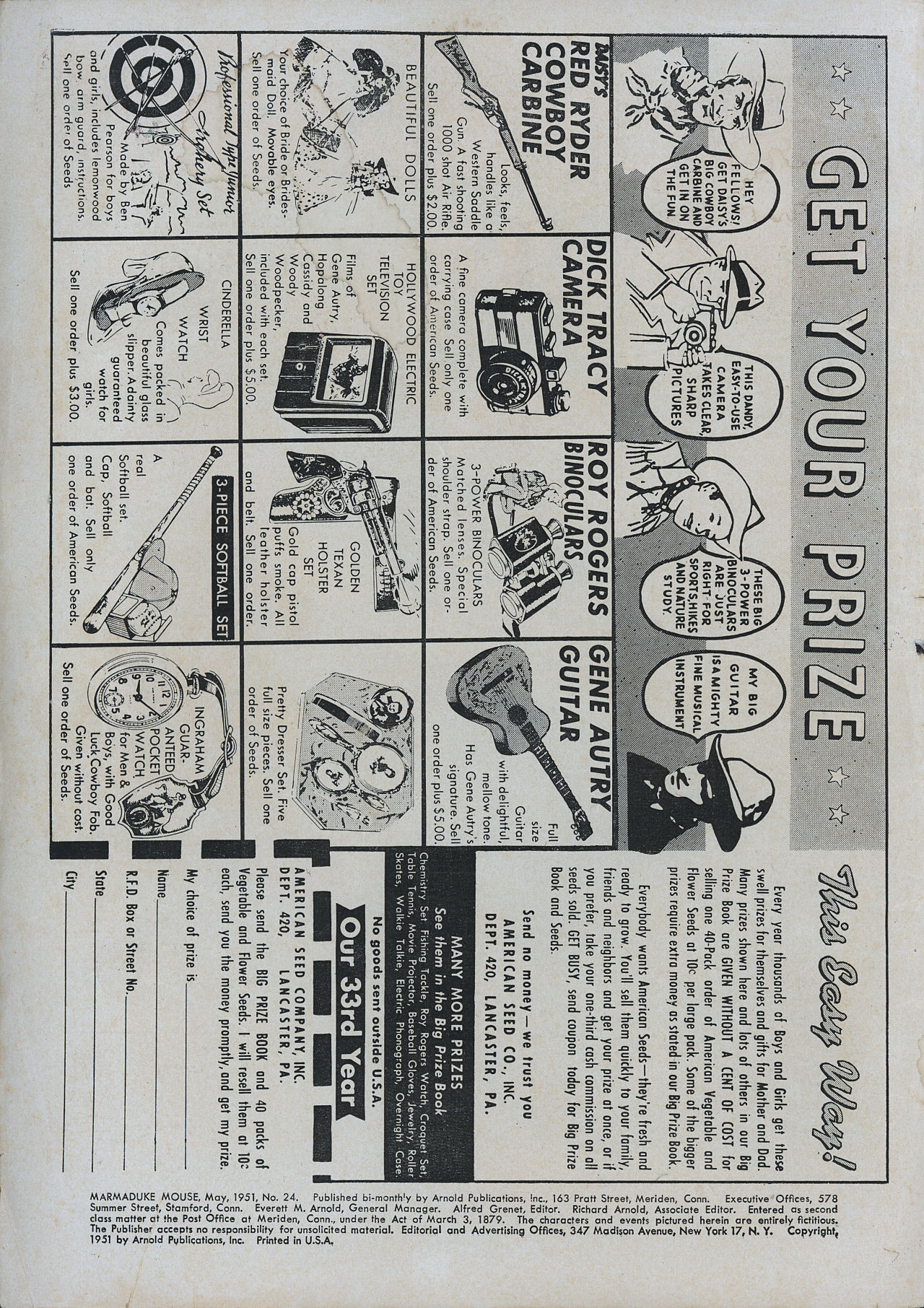 Read online Marmaduke Mouse comic -  Issue #24 - 2