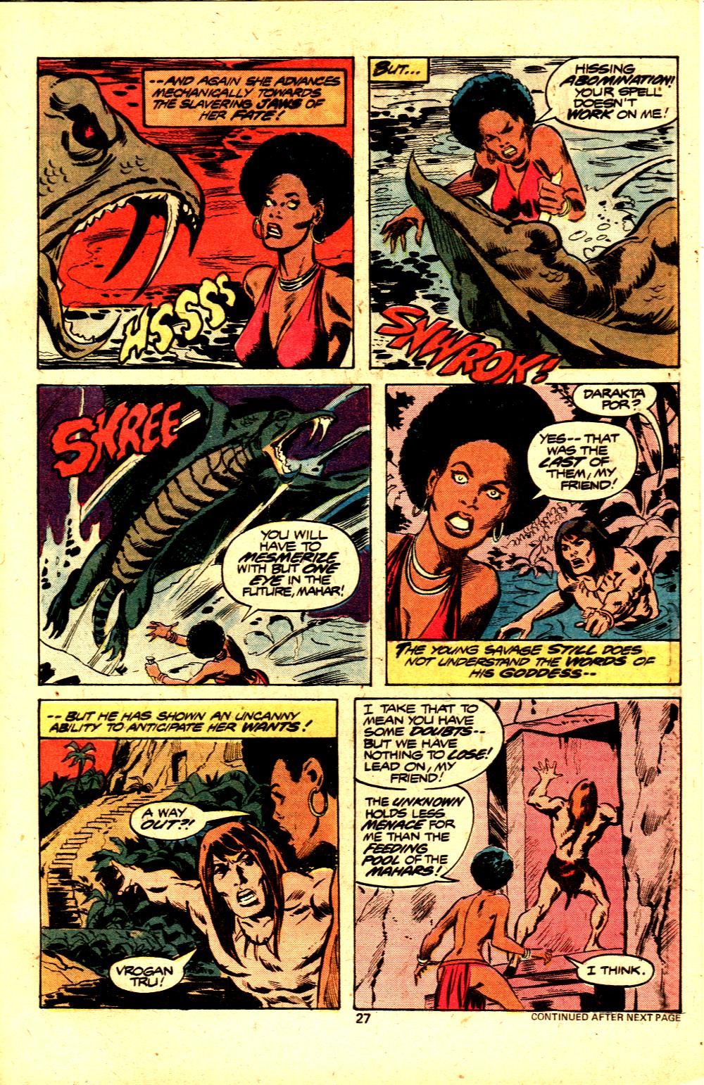 Read online Tarzan (1977) comic -  Issue #20 - 17