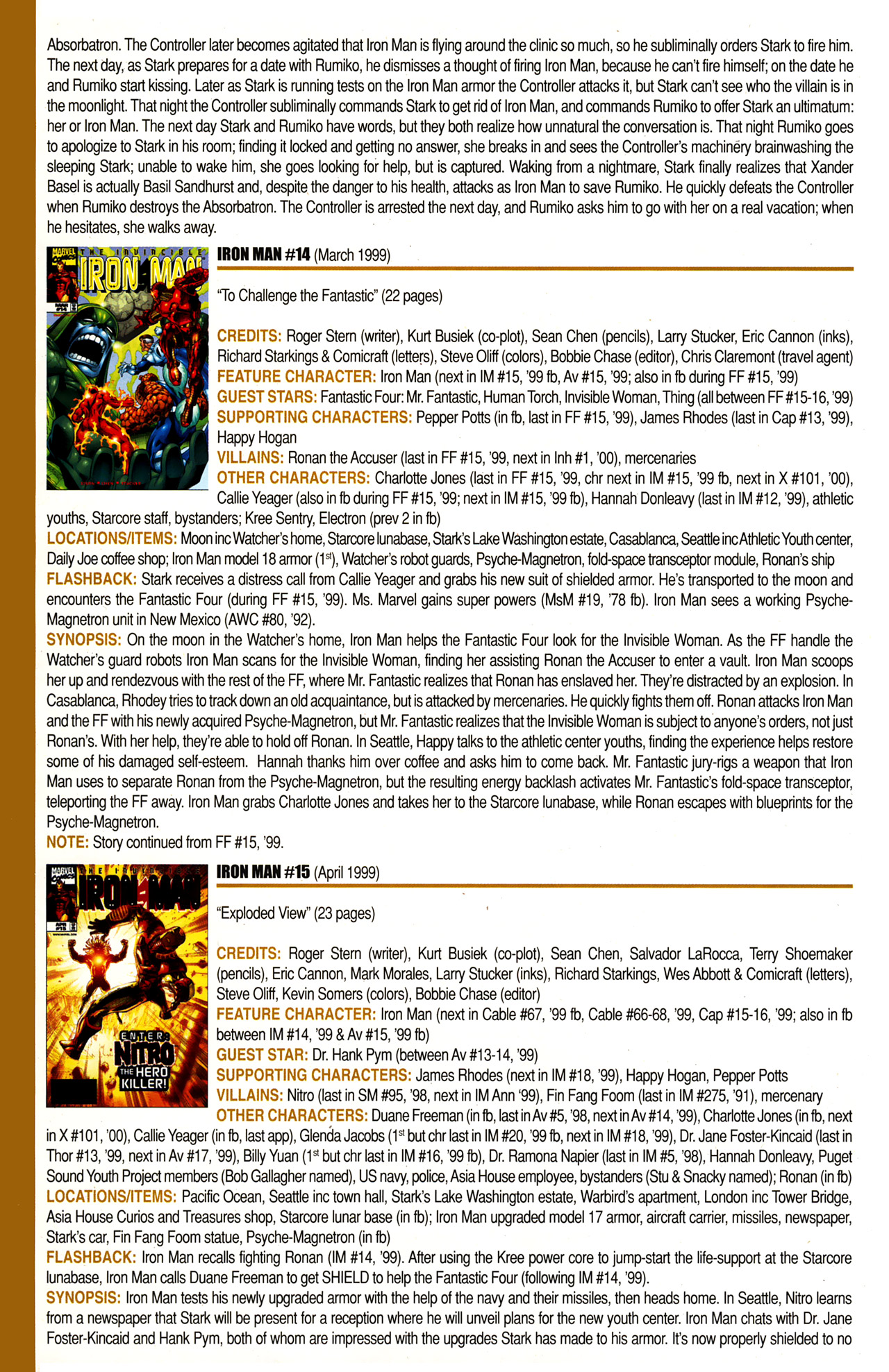 Read online Official Index to the Marvel Universe comic -  Issue #10 - 34