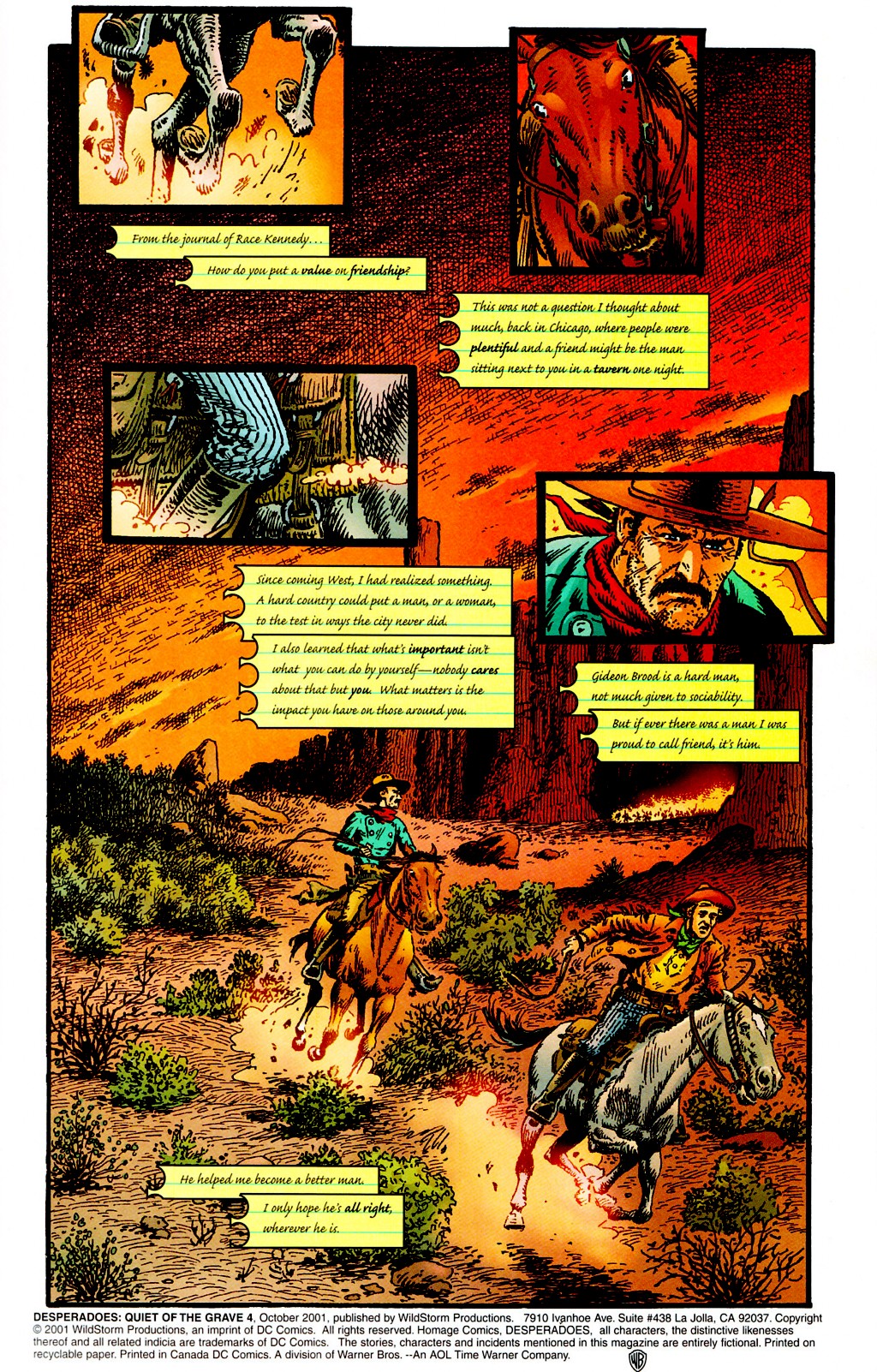 Read online Desperadoes: Quiet Of The Grave comic -  Issue #4 - 2