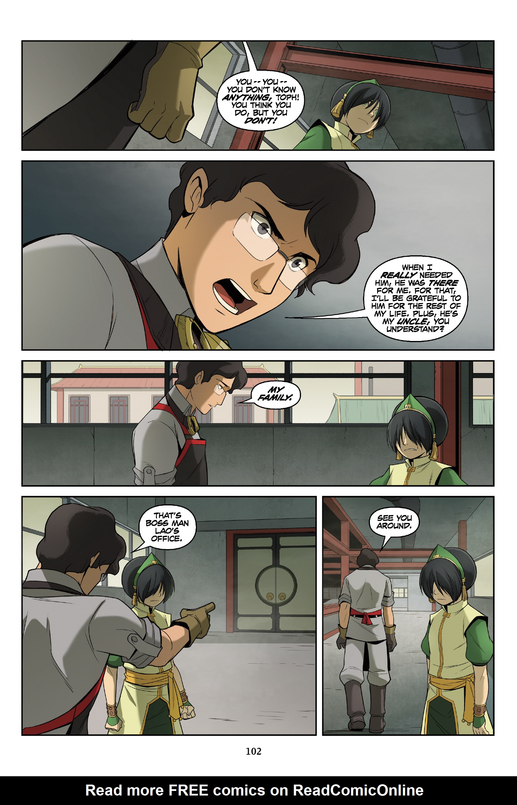 Read online Nickelodeon Avatar: The Last Airbender - The Rift comic -  Issue # _Omnibus (Part 2) - 2