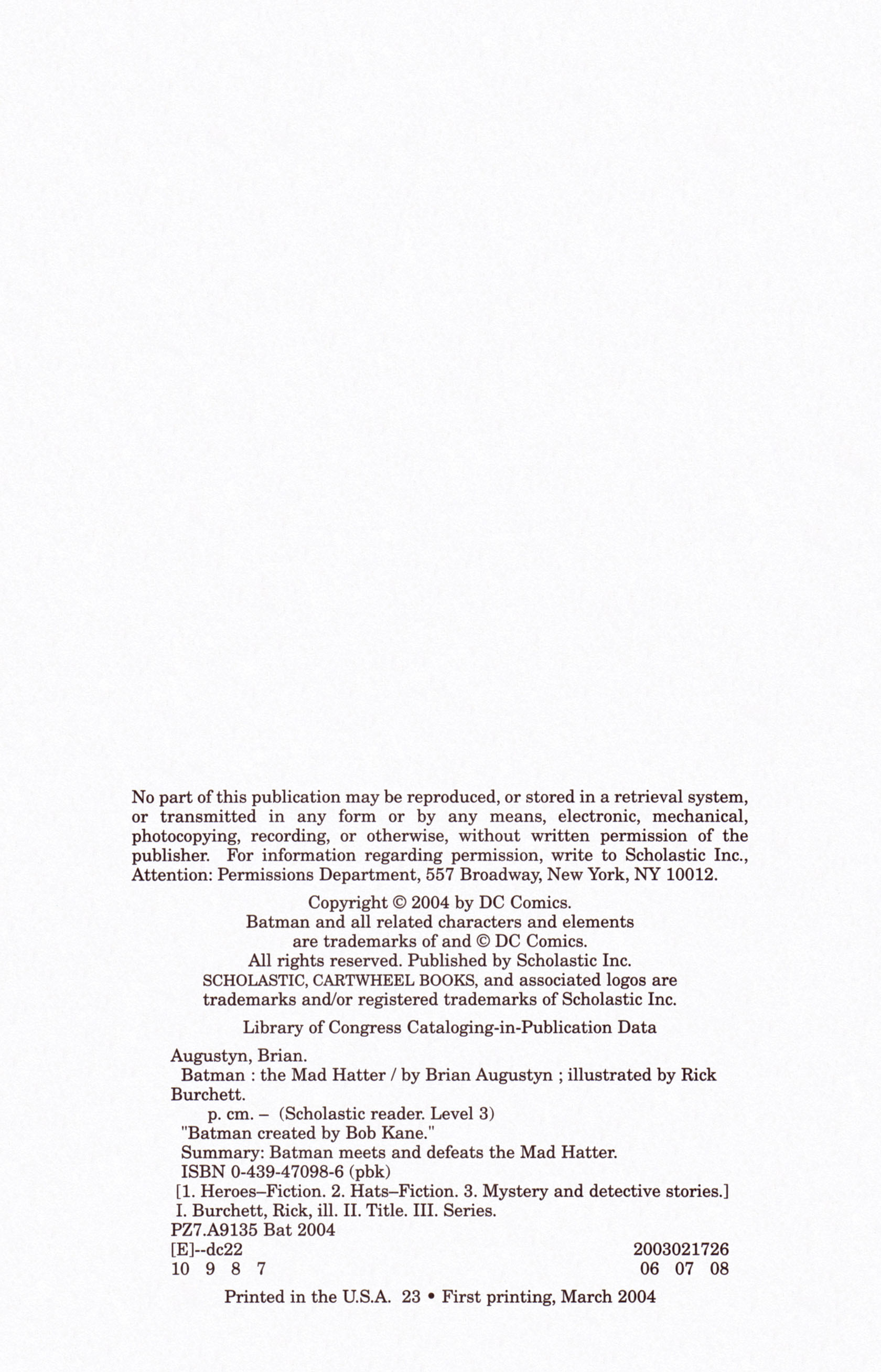 Read online Batman: The Mad Hatter comic -  Issue # Full - 4