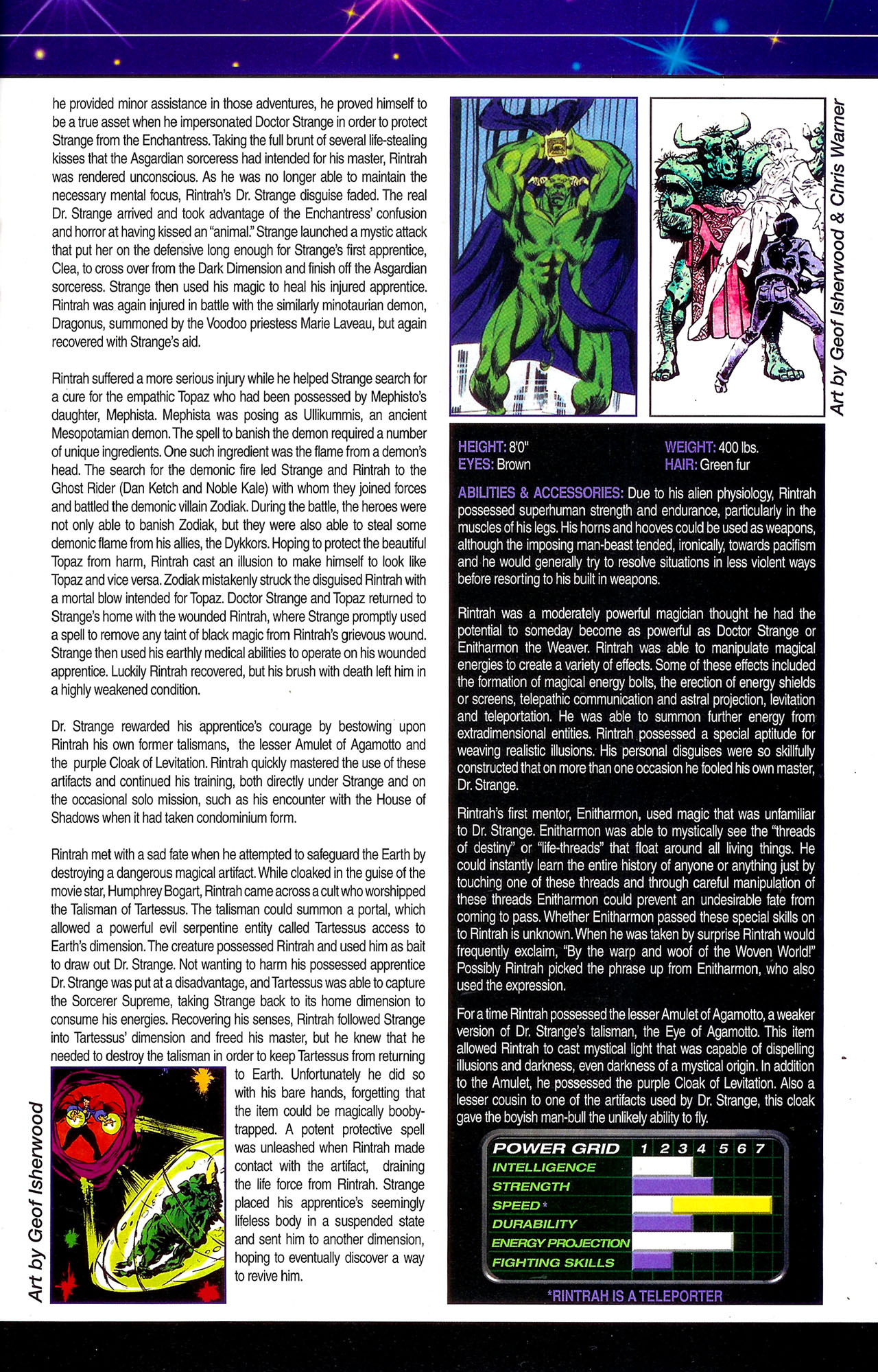 Read online Official Handbook of the Marvel Universe: Mystic Arcana - The Book of Marvel Magic comic -  Issue # Full - 41