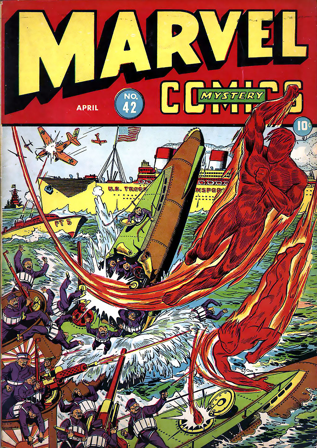 Read online Marvel Mystery Comics comic -  Issue #42 - 1