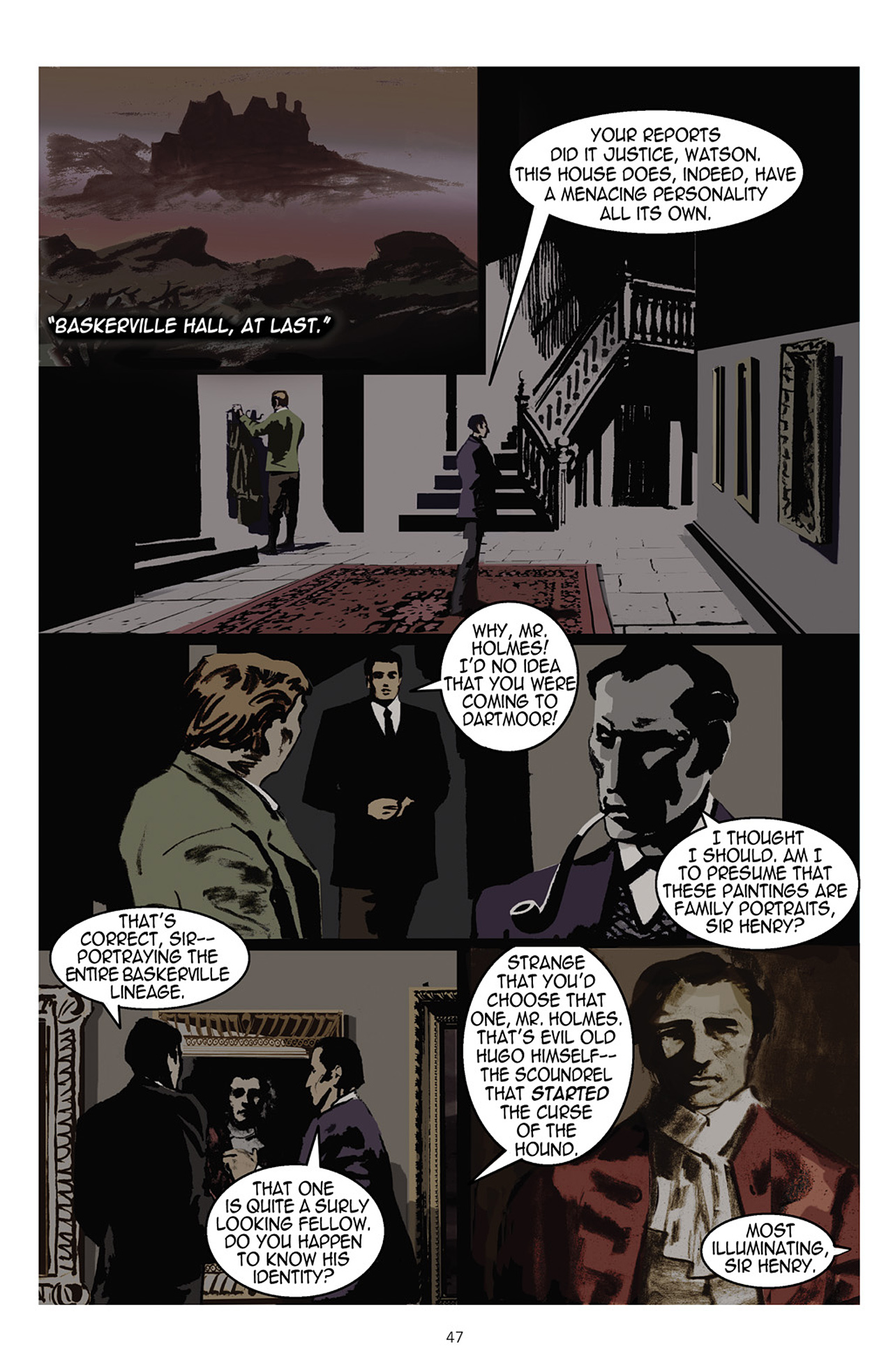 Read online The Hound of the Baskervilles comic -  Issue # TPB - 48