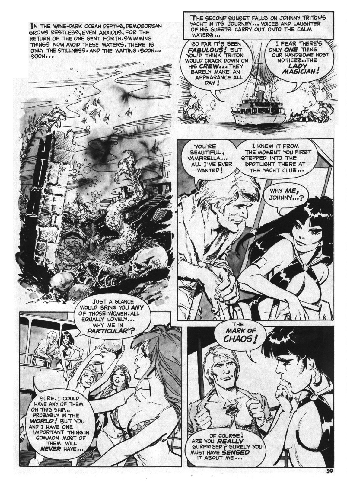 Read online Vampirella (1969) comic -  Issue #55 - 59