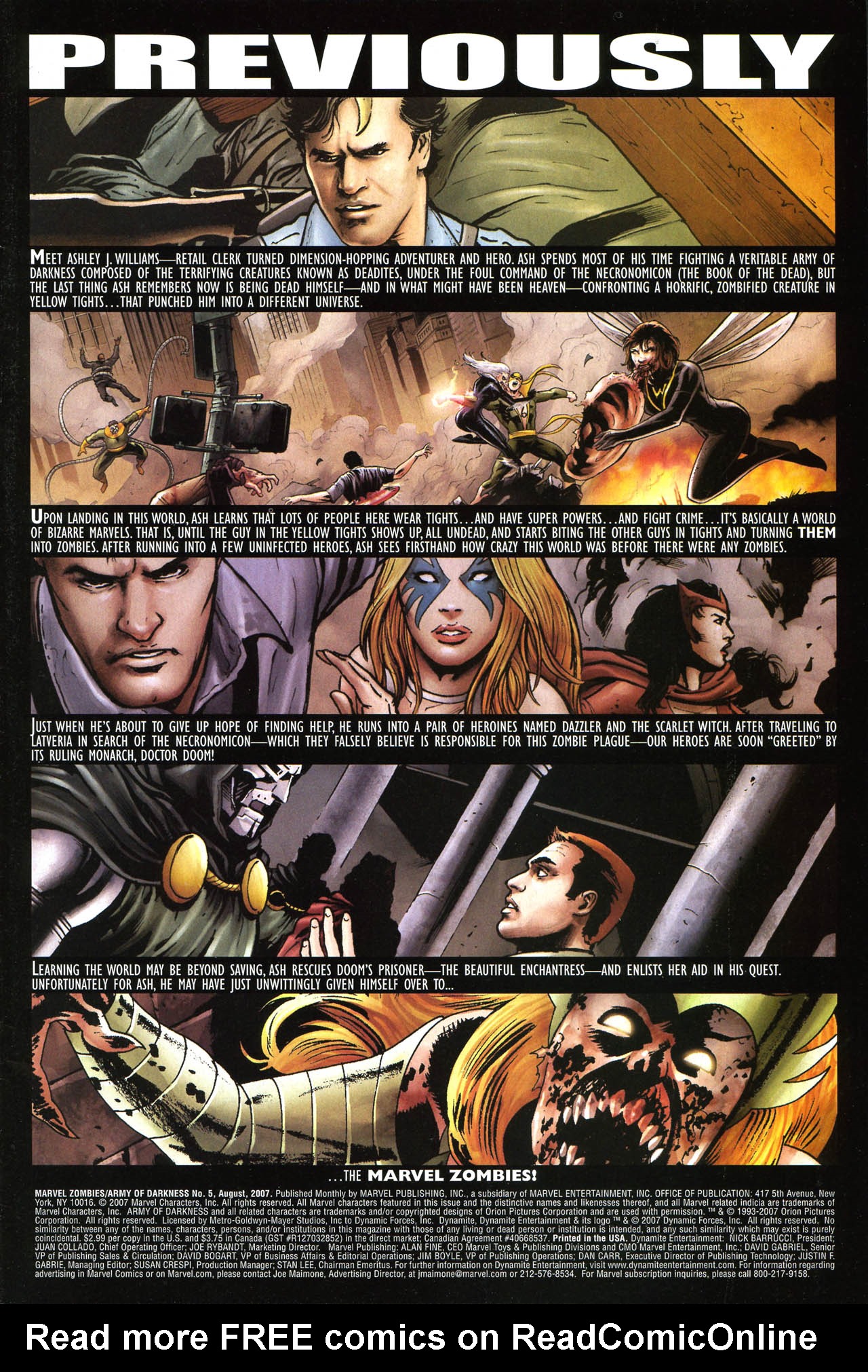 Read online Marvel Zombies/Army of Darkness comic -  Issue #5 - 2
