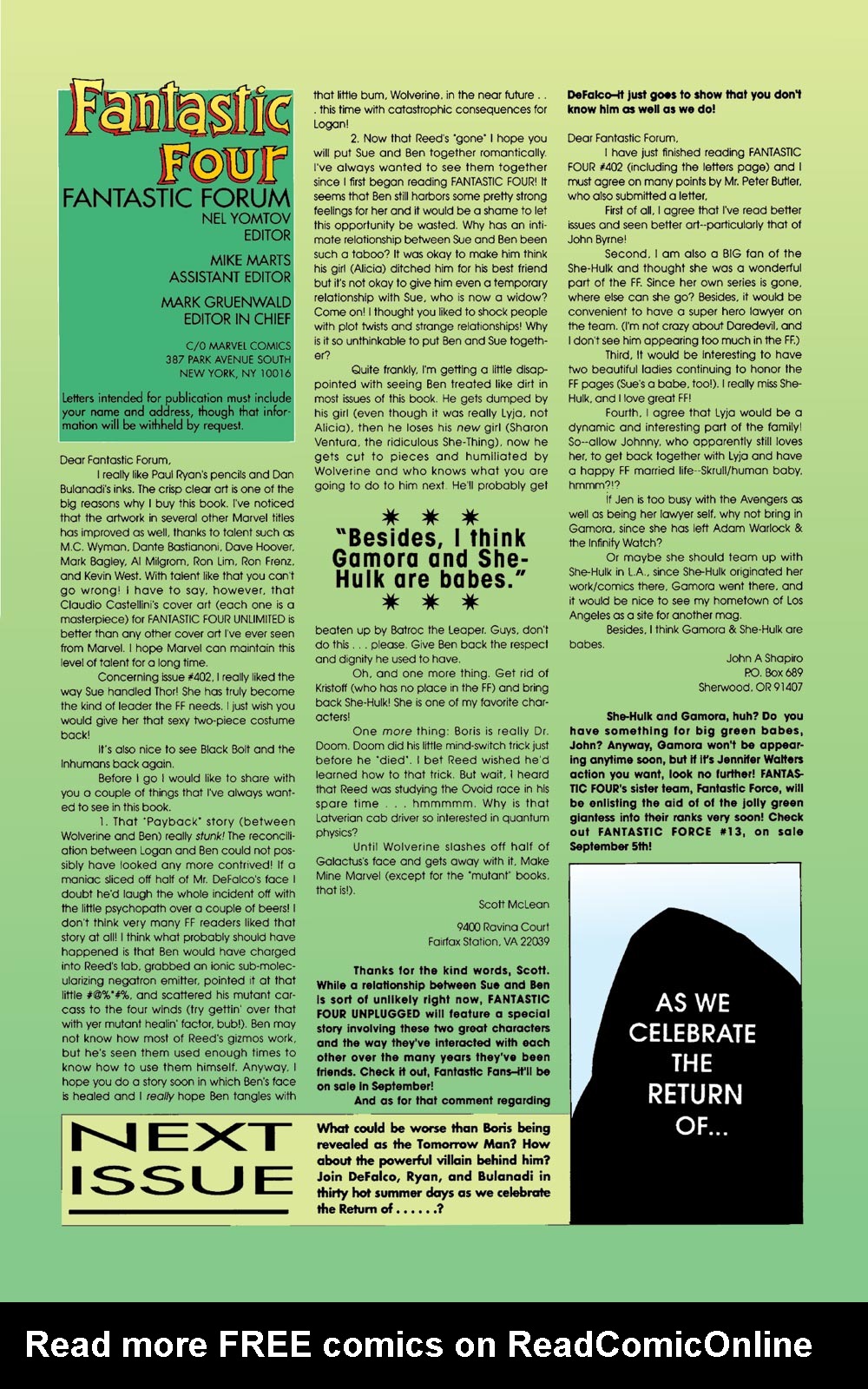 Read online Fantastic Four (1961) comic -  Issue #405 - 24