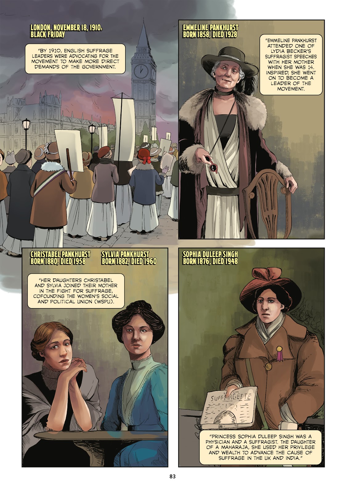 Amazons, Abolitionists, and Activists: A Graphic History of Women's Fight for Their Rights issue TPB (Part 1) - Page 81