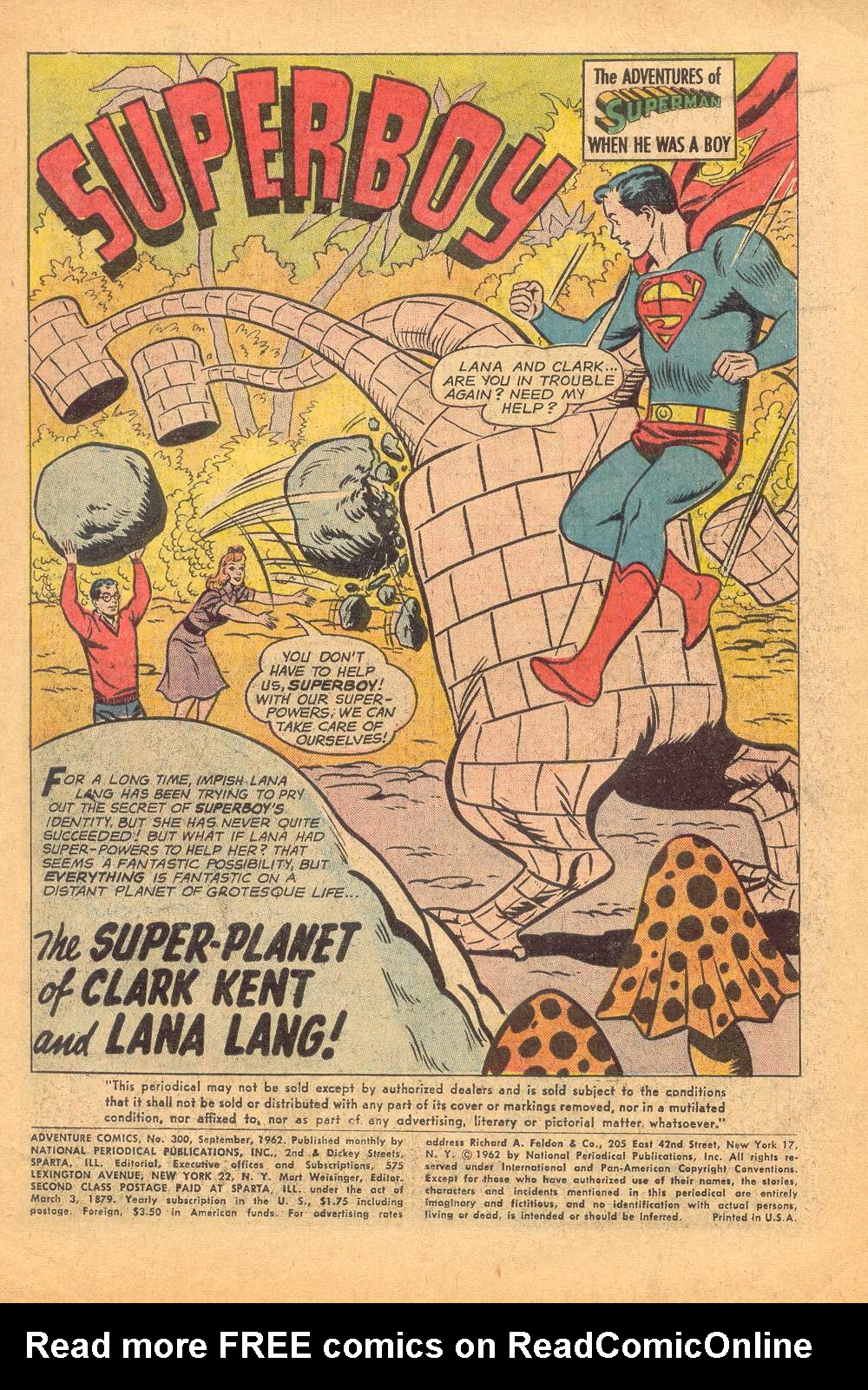 Read online Adventure Comics (1938) comic -  Issue #300 - 4