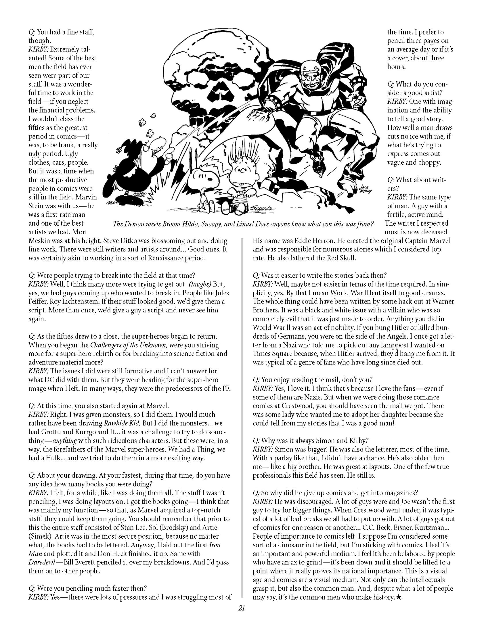 Read online The Jack Kirby Collector comic -  Issue #8 - 20