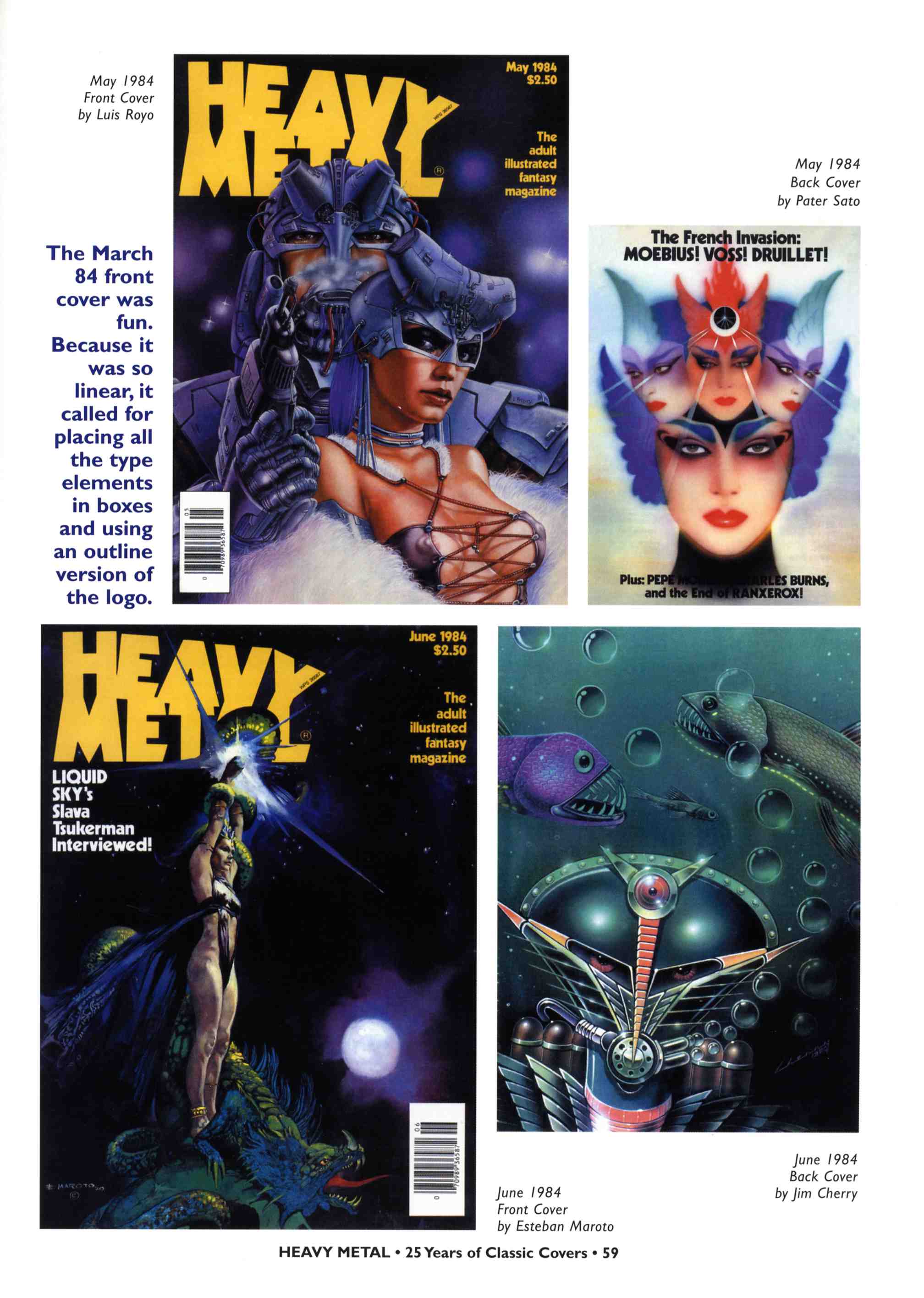 Read online Heavy Metal: 25 Years of Classic Covers comic -  Issue # TPB - 65