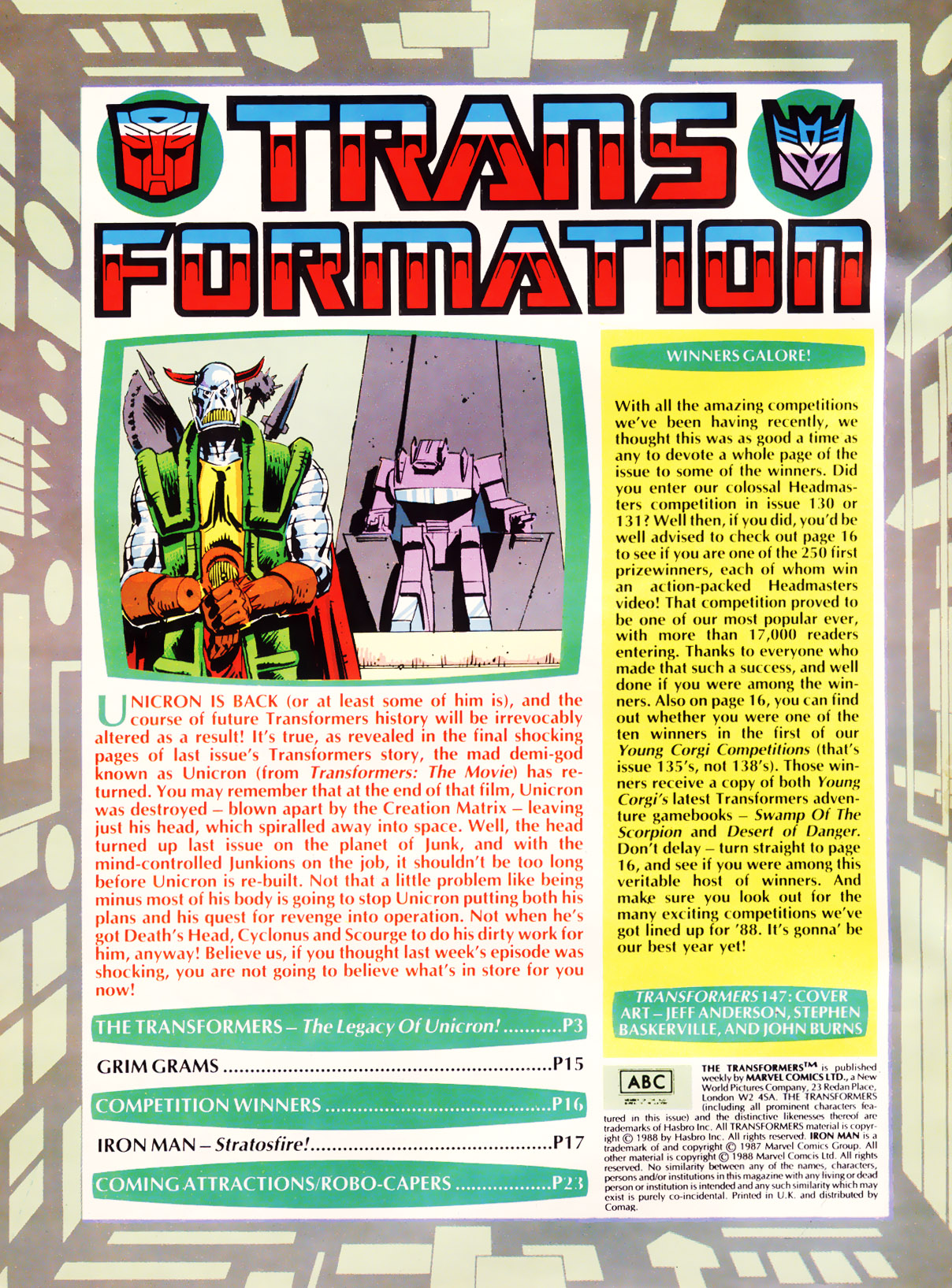 Read online The Transformers (UK) comic -  Issue #147 - 2