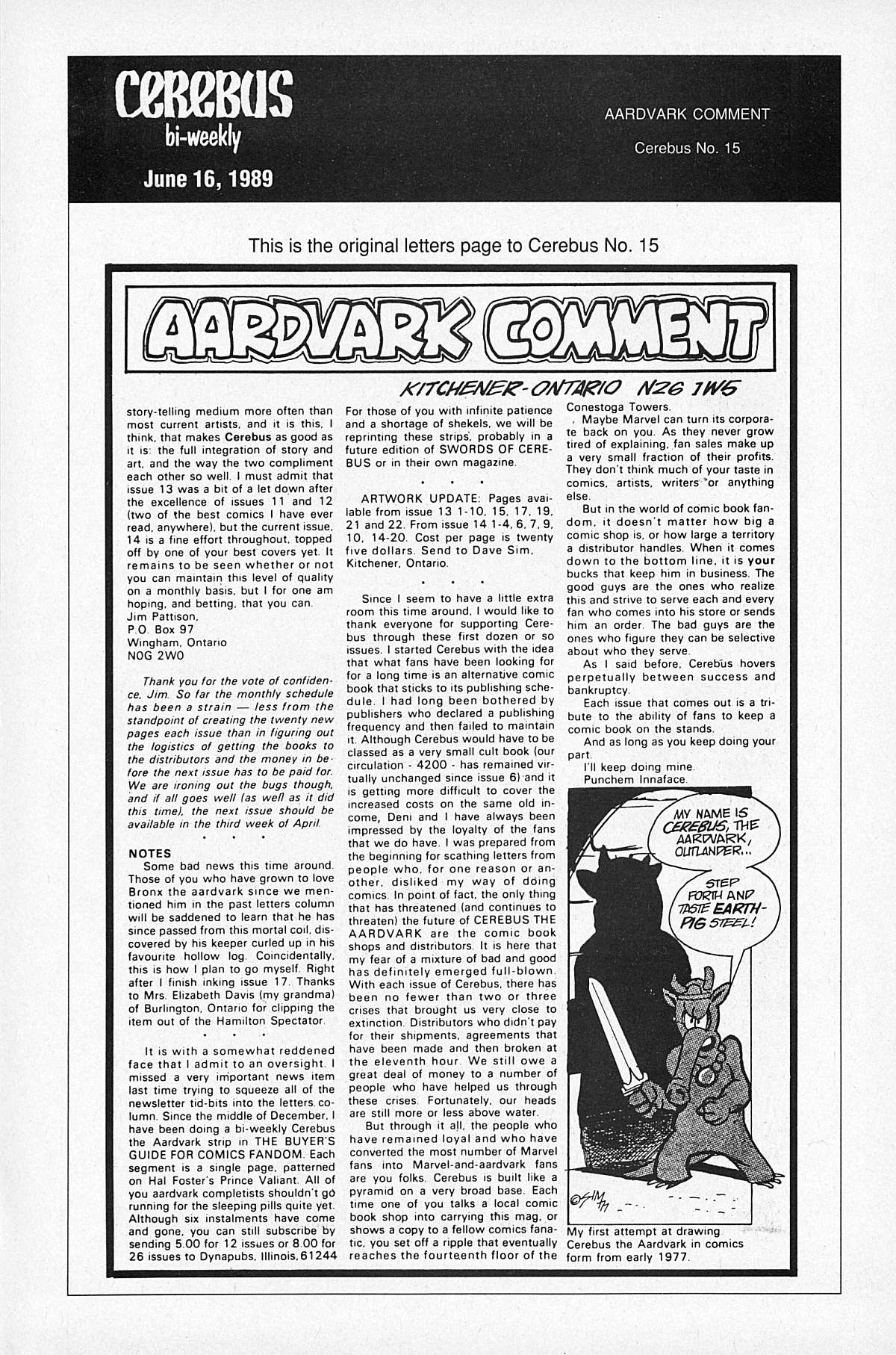 Read online Cerebus comic -  Issue #15 - 28