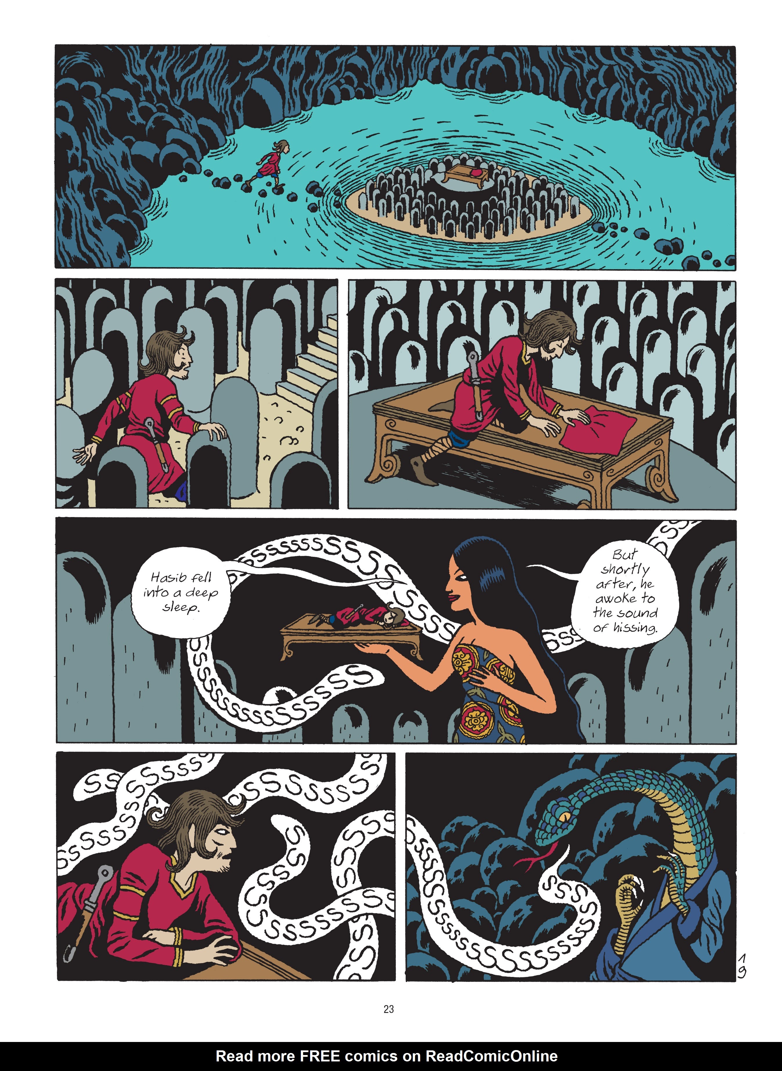 Read online A Tale of a Thousand and One Nights: HASIB & the Queen of Serpents comic -  Issue # TPB - 23