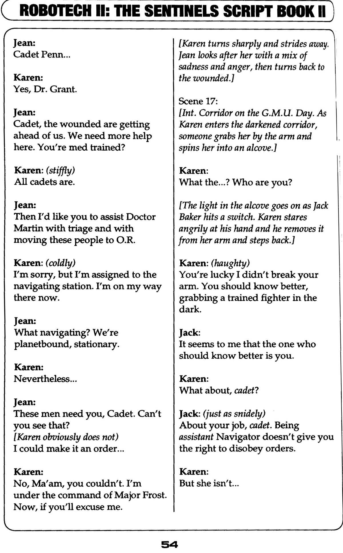 Read online Robotech II: The Sentinels comic -  Issue # _Script Book 2 - 52