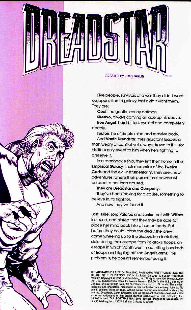 Read online Dreadstar comic -  Issue #54 - 2