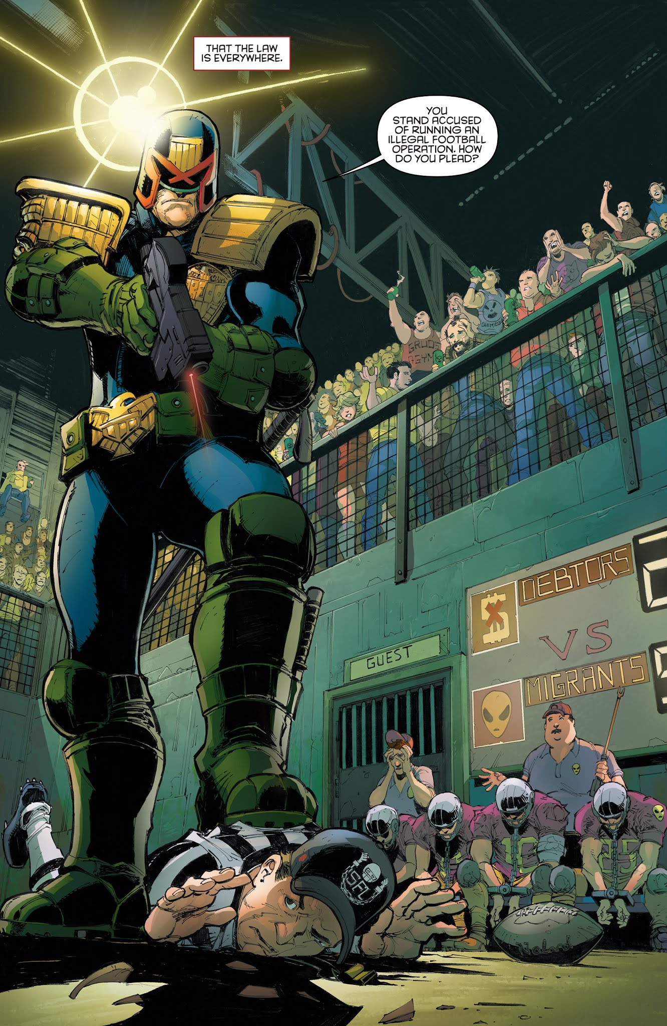 Read online Judge Dredd: Under Siege comic -  Issue #1 - 4
