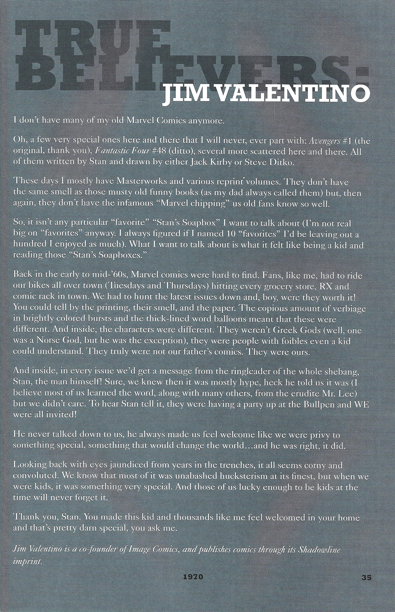 Read online Stan's Soapbox: The Collection comic -  Issue # TPB - 32