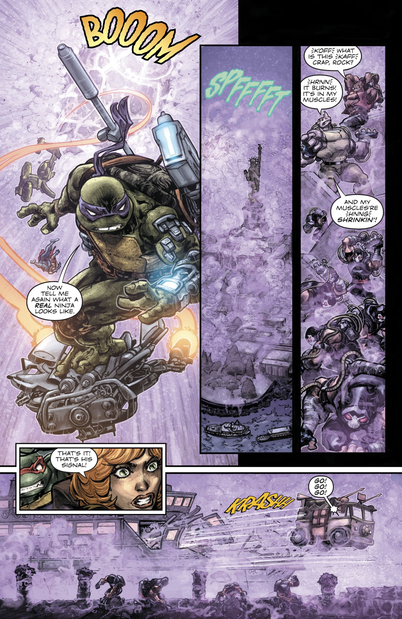 Read online Batman/Teenage Mutant Ninja Turtles II comic -  Issue #6 - 7