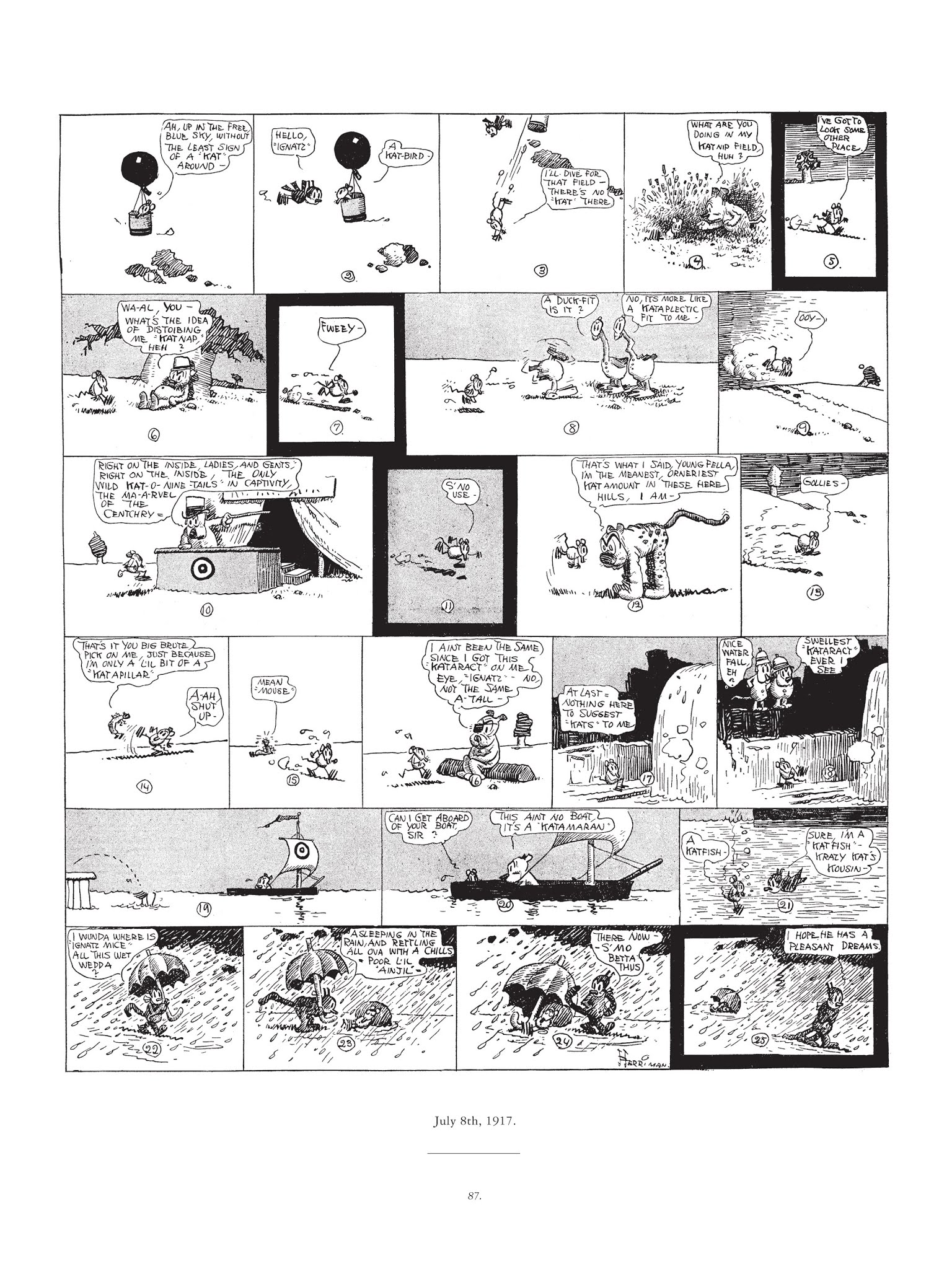 Read online Krazy & Ignatz comic -  Issue # TPB 1 - 87